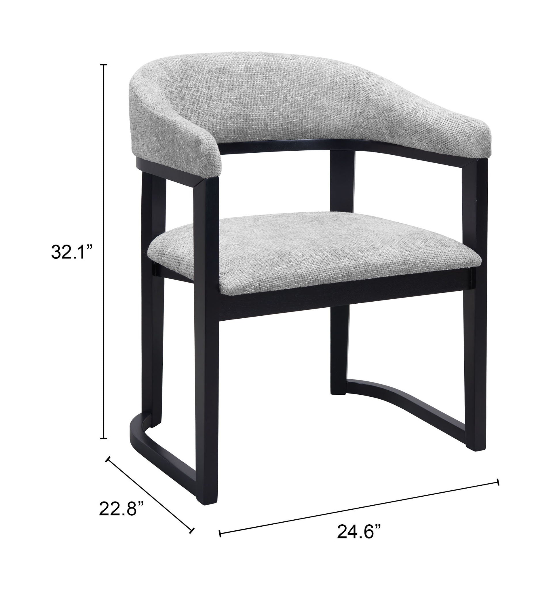 Anasa - Dining Chair - Gray