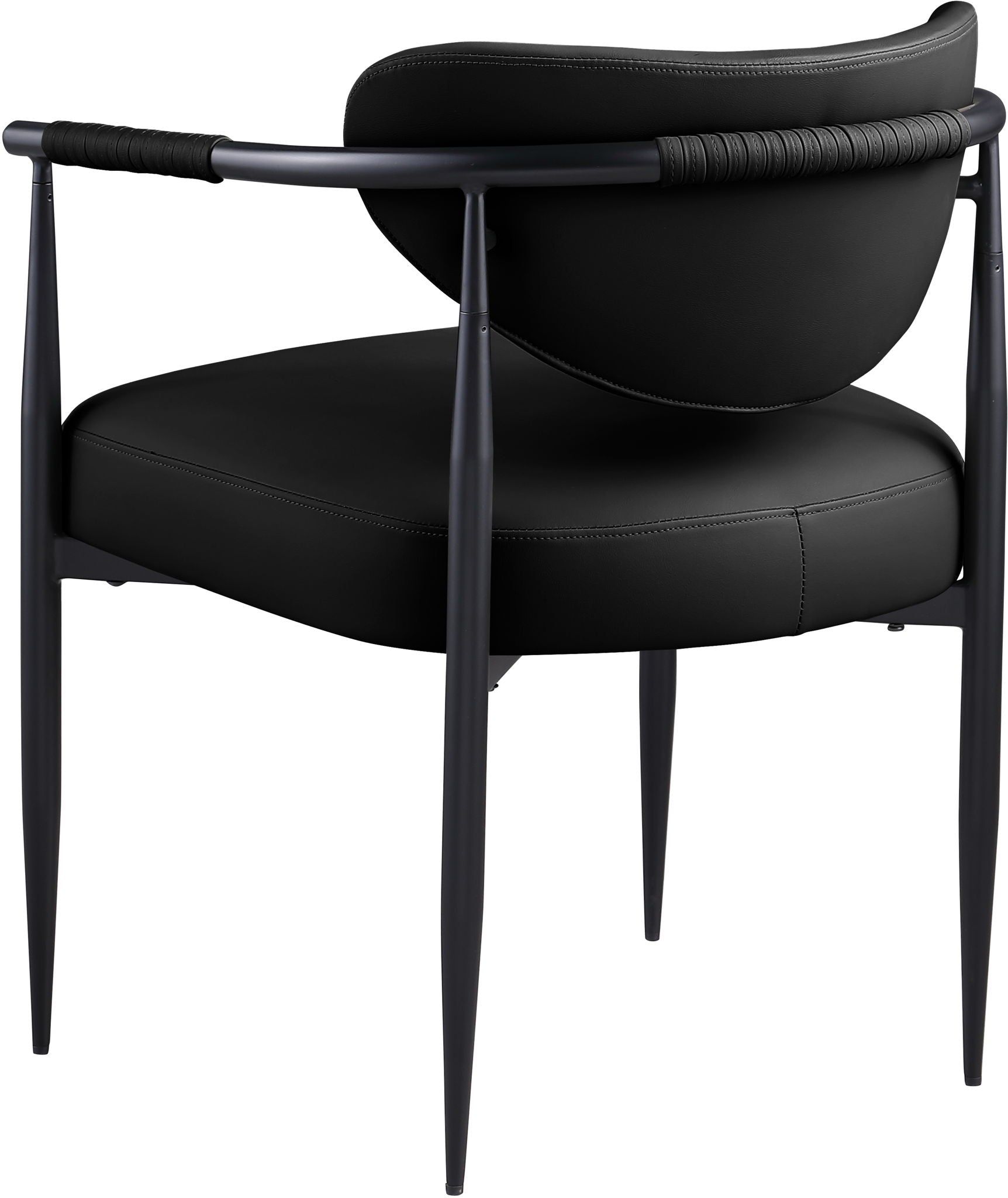 Virella - faux Leather Upholstered Dining Chair (Set of 2) - Black Base