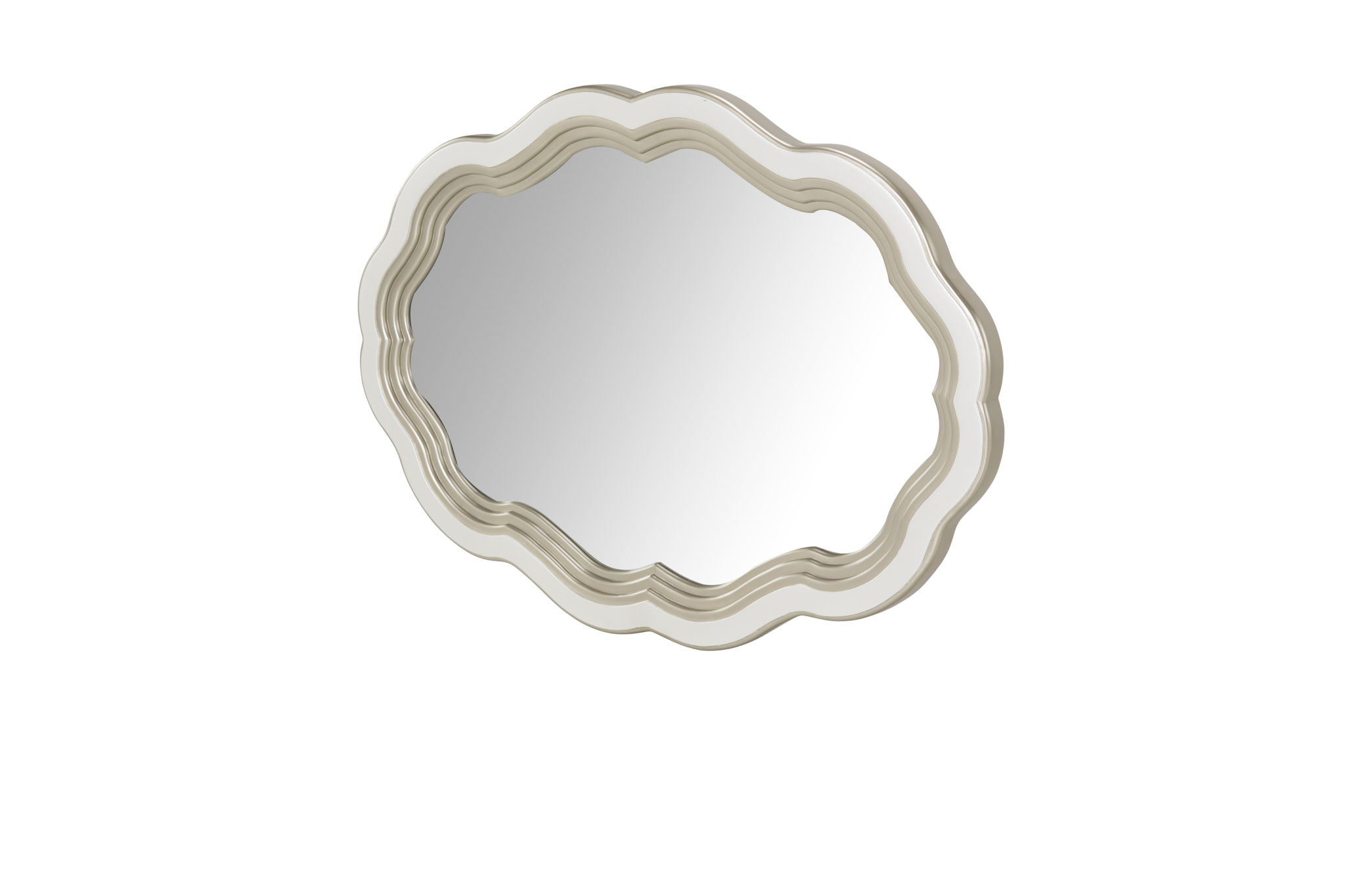 London Place - Wall Mirror - Creamy Pearl