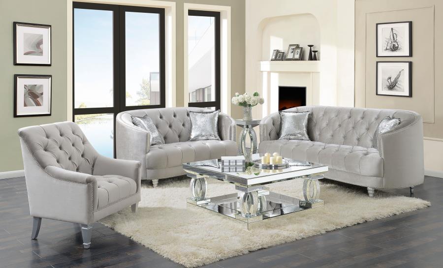 Avonlea - Upholstered Sloped Arm Loveseat