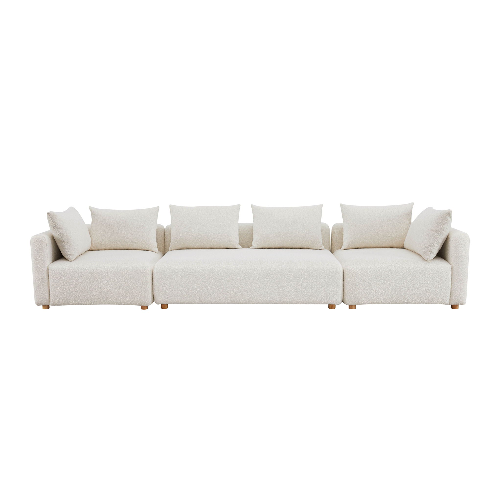 Hangover - Boucle Fabric Sofa - Cream