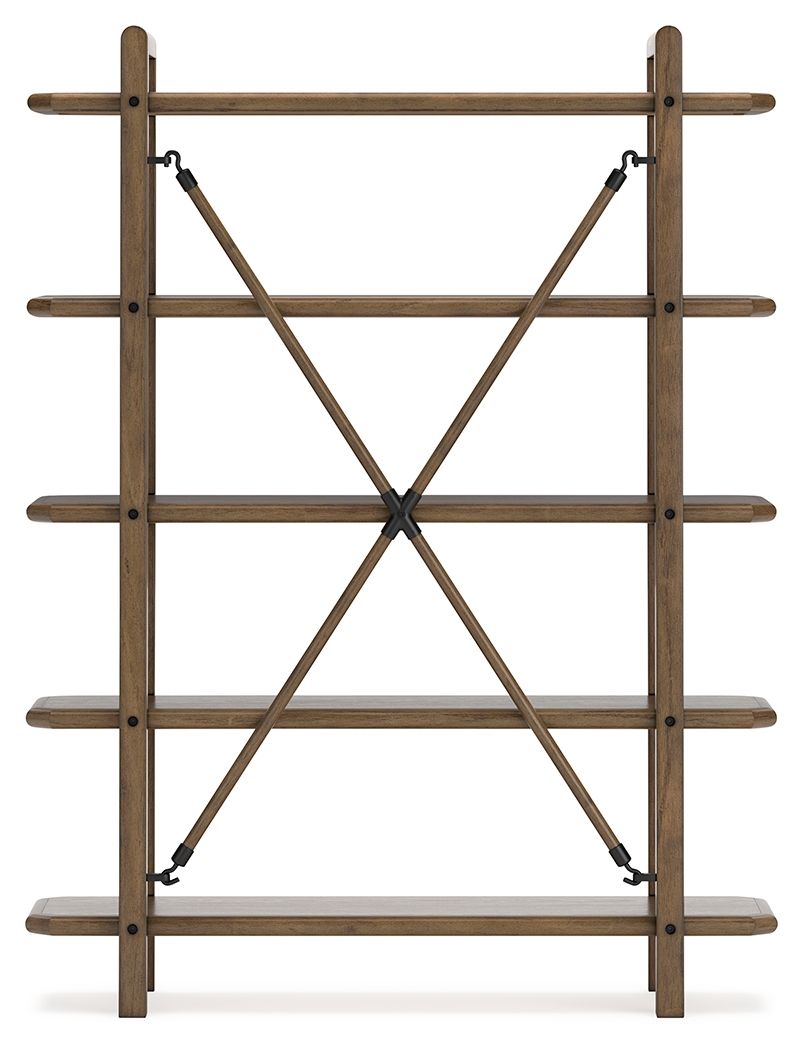 Roanhowe - Bookcase - Brown - Best Buy Furniture