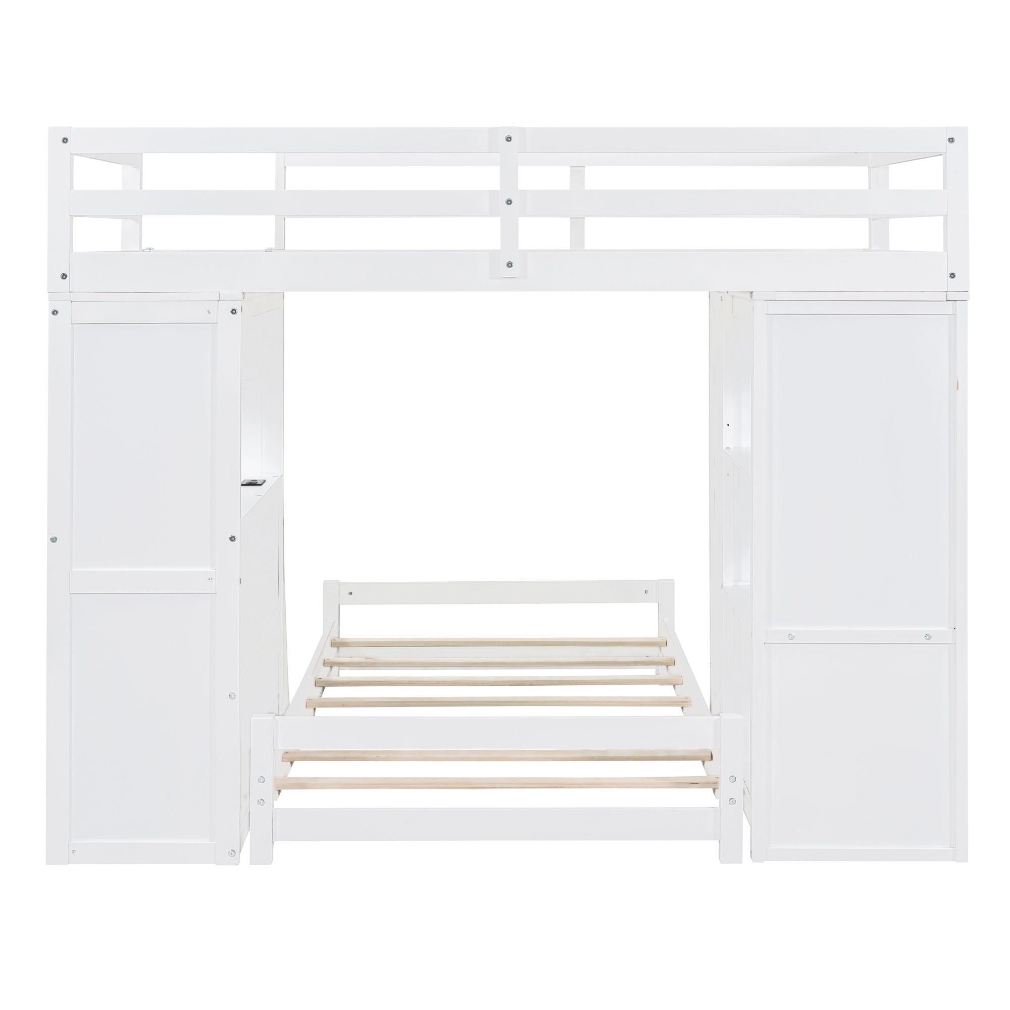 Bunk Bed With LED Light And USB Ports