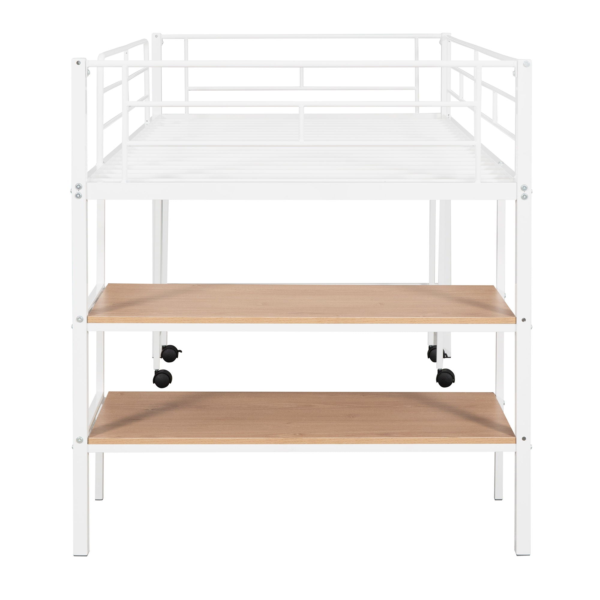 Loft Bed With Desk And Shelves