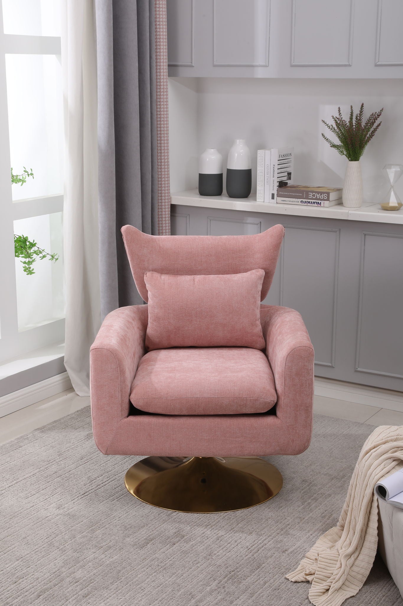 Classic Mid-Century 360 Degree Swivel Accent Chair