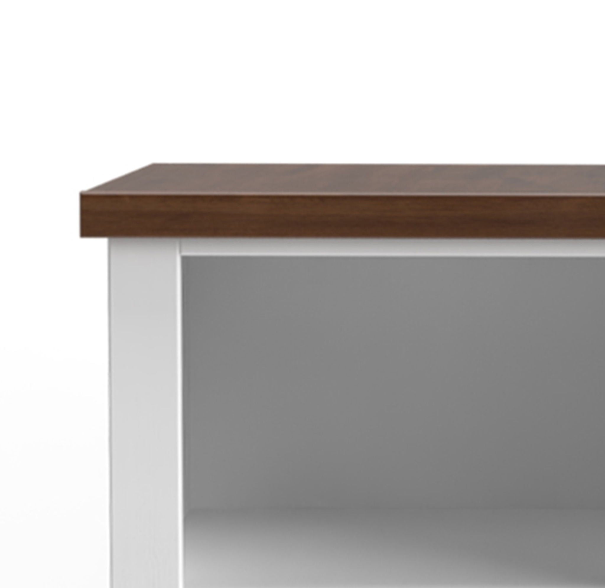 High 5 Shelf Bookcase - Jasmine Whitewash / Barnwood