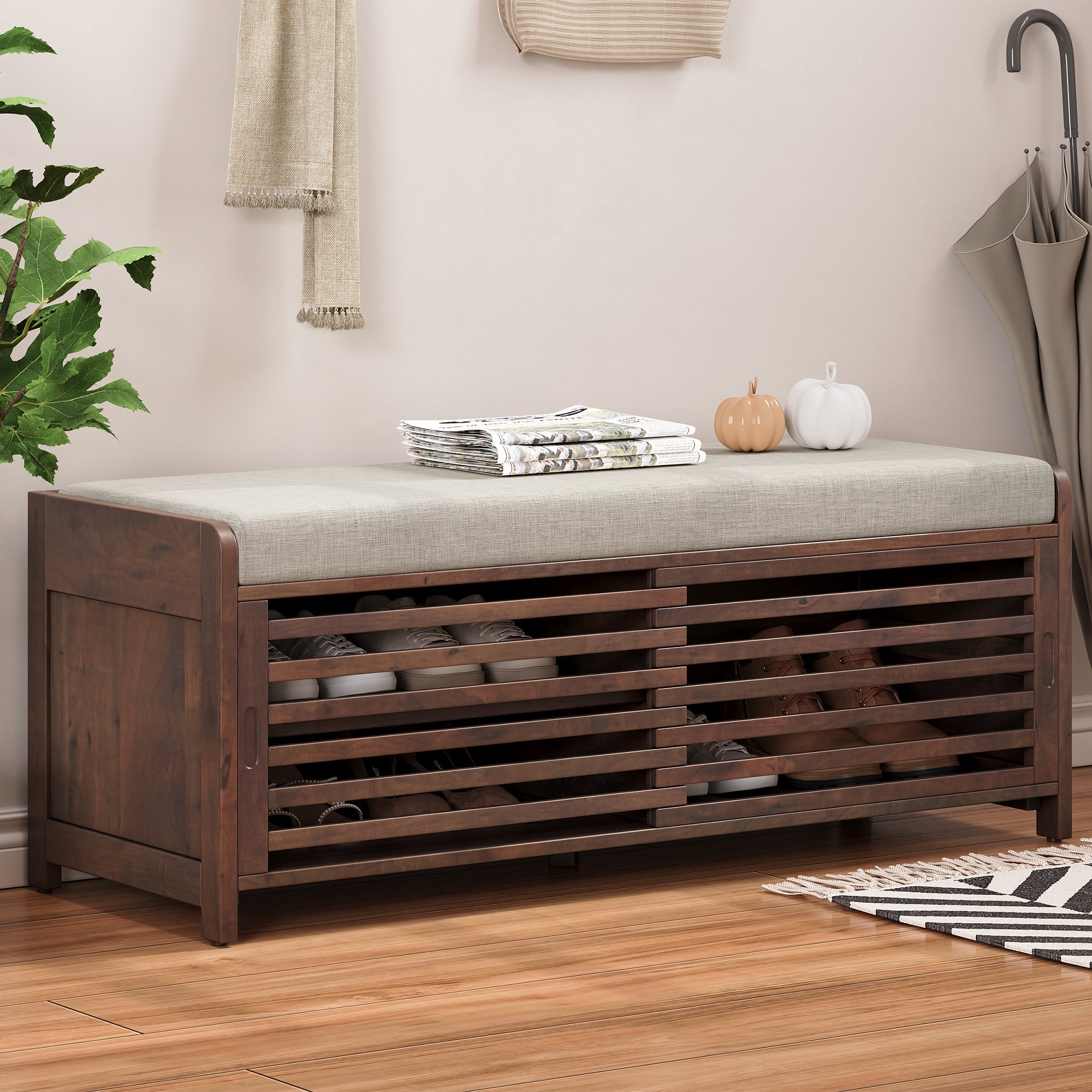 Shoe-Bench-with-Storage-and-Cushion-(Espresso)-Storage-Benches-&-Ottomans