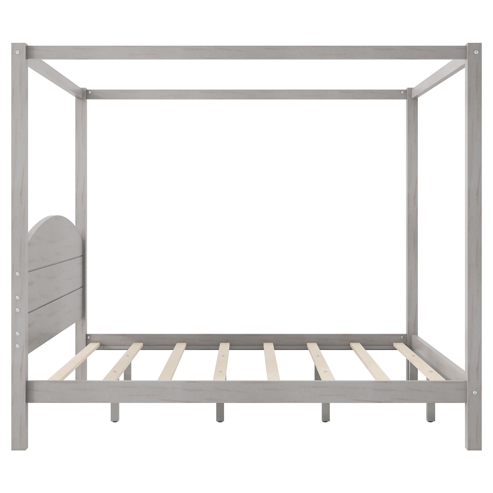 anopy Platform Bed With Headboard And Support Legs
