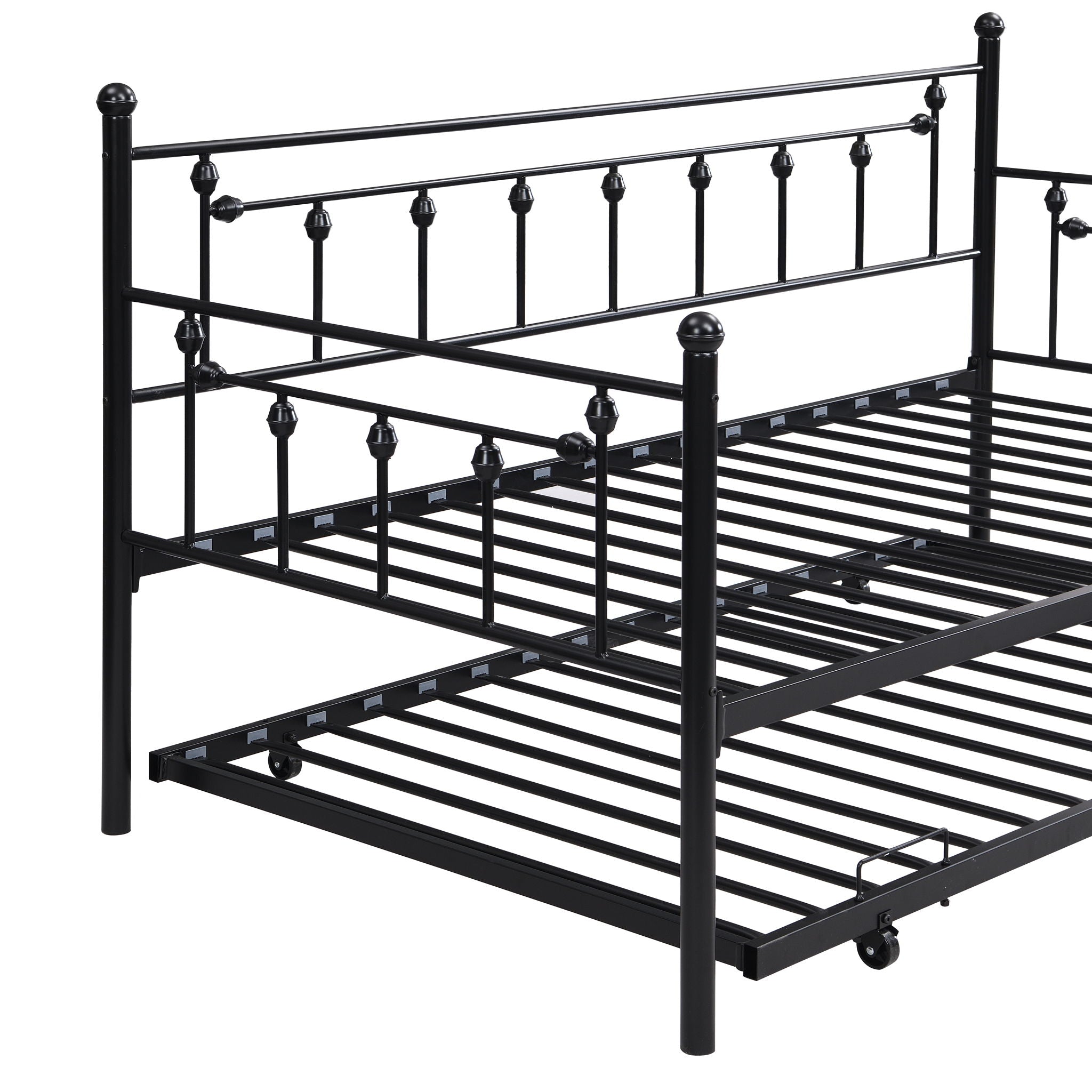 Twin Daybed With Trundle - Black - Best Buy Furniture