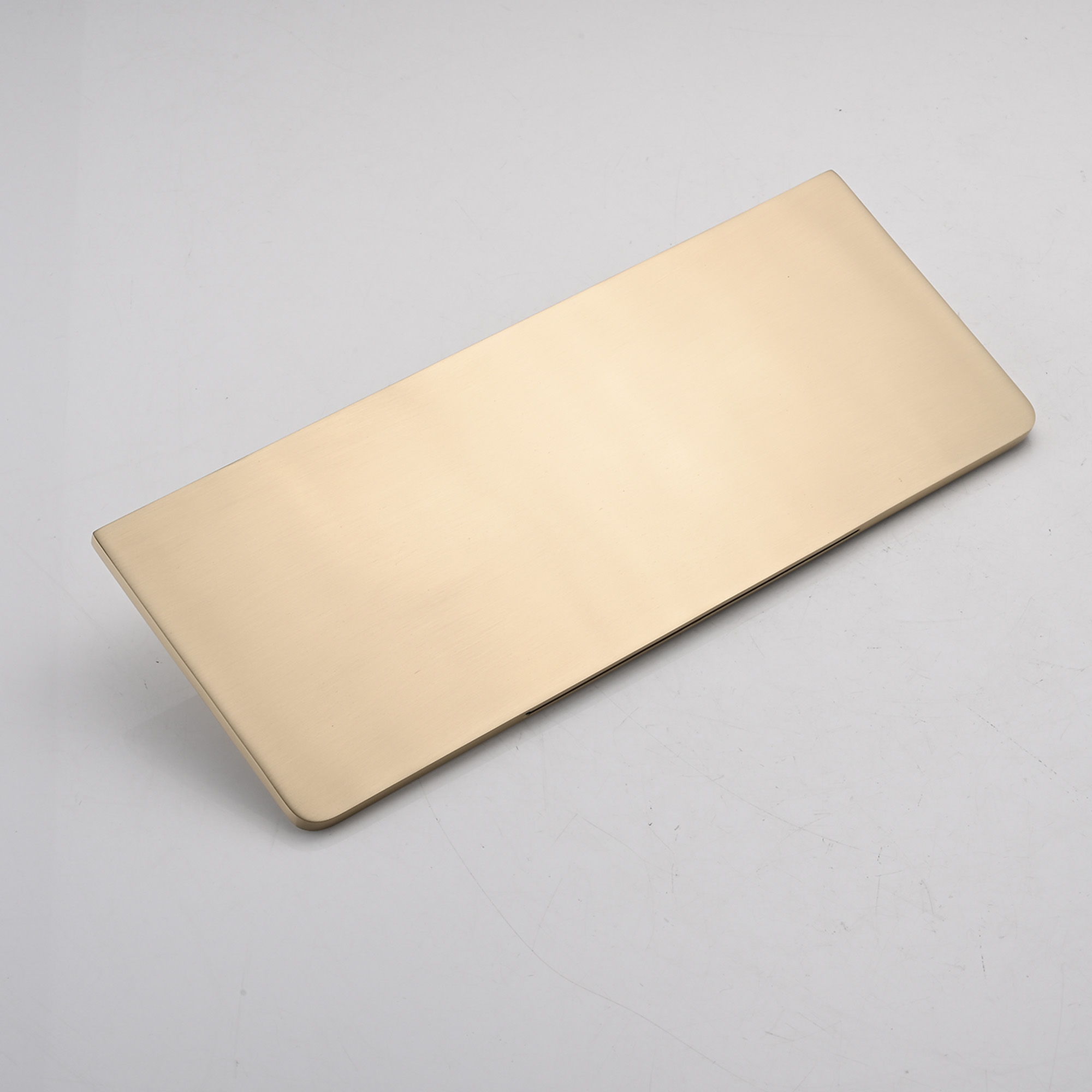 Modern Wall Mounted Bathroom Sink Faucet With Single Handle And Waterfall Design Stainless Steel - Brushed Gold