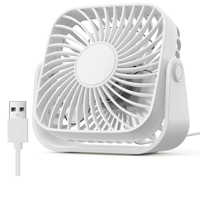 USB Powered Handheld Fan 5V Plug-In Portable Cooling Fan