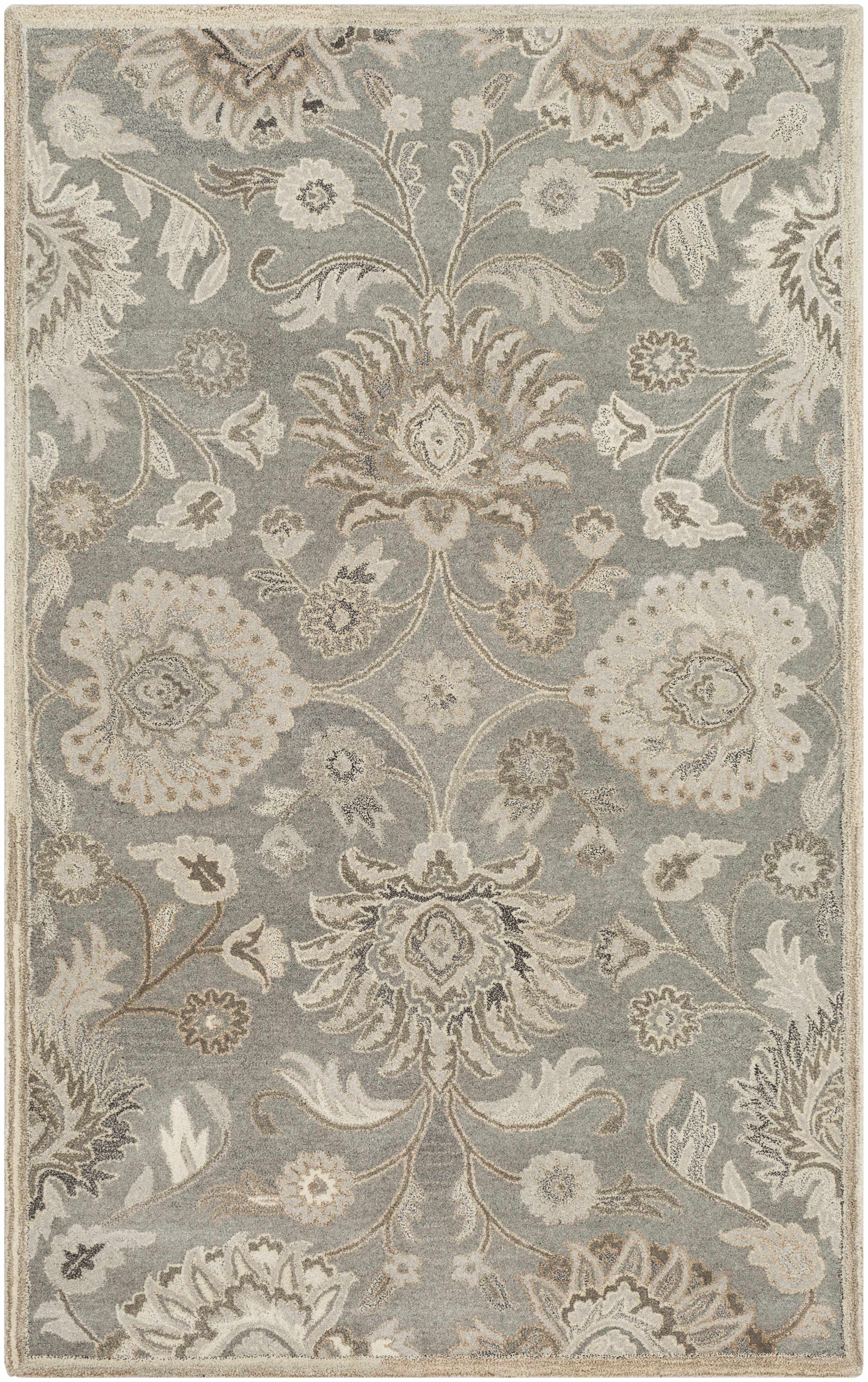 Conesus 1195 Hand Tufted Ivory & Taupe Wool Rug