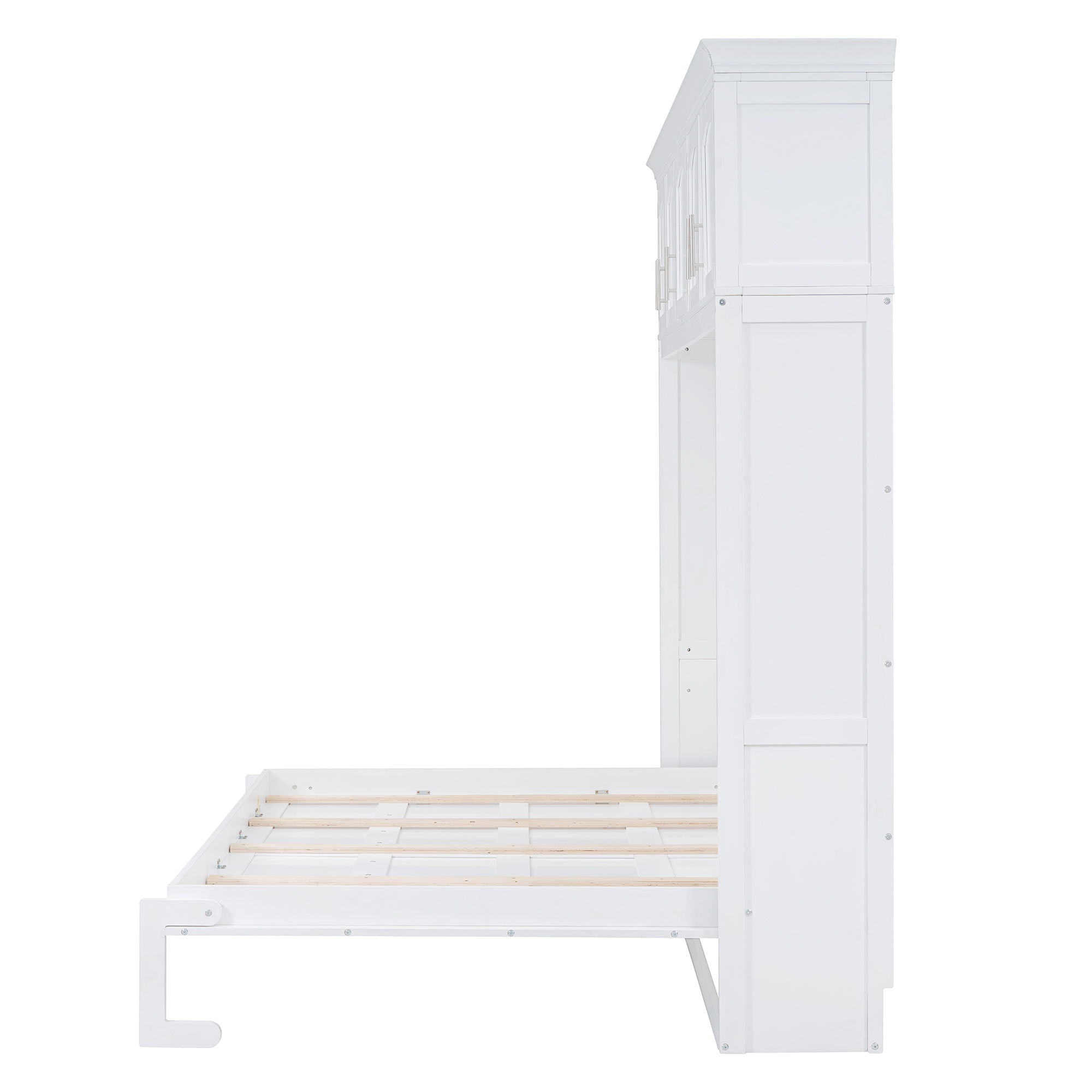 Murphy Modern Bed With Top Cabinets For Space Saving And Comfort