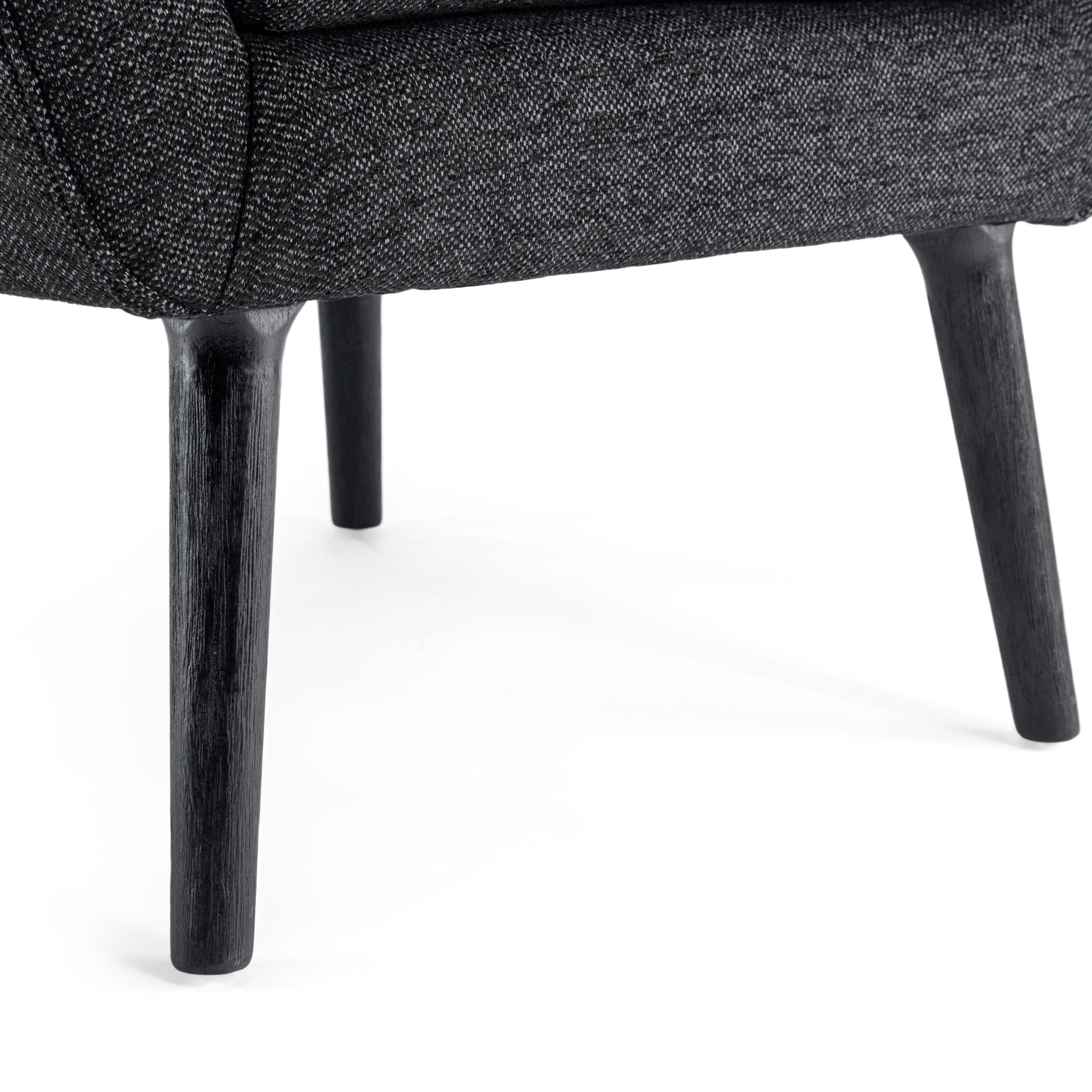 Mid - Century Modern Arm Chair With Wingback Design Wood Legs
