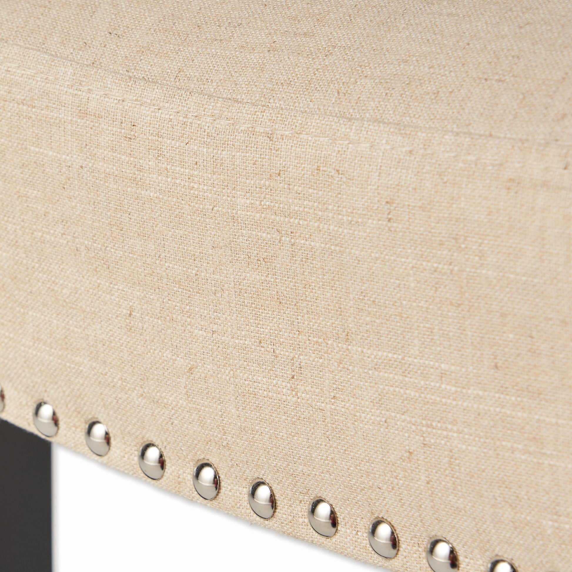 Barstools With Rivet Decoration (Set of 2), Wood Frame, Bar Chairs For Kitchen Island - Beige - Best Buy Furniture