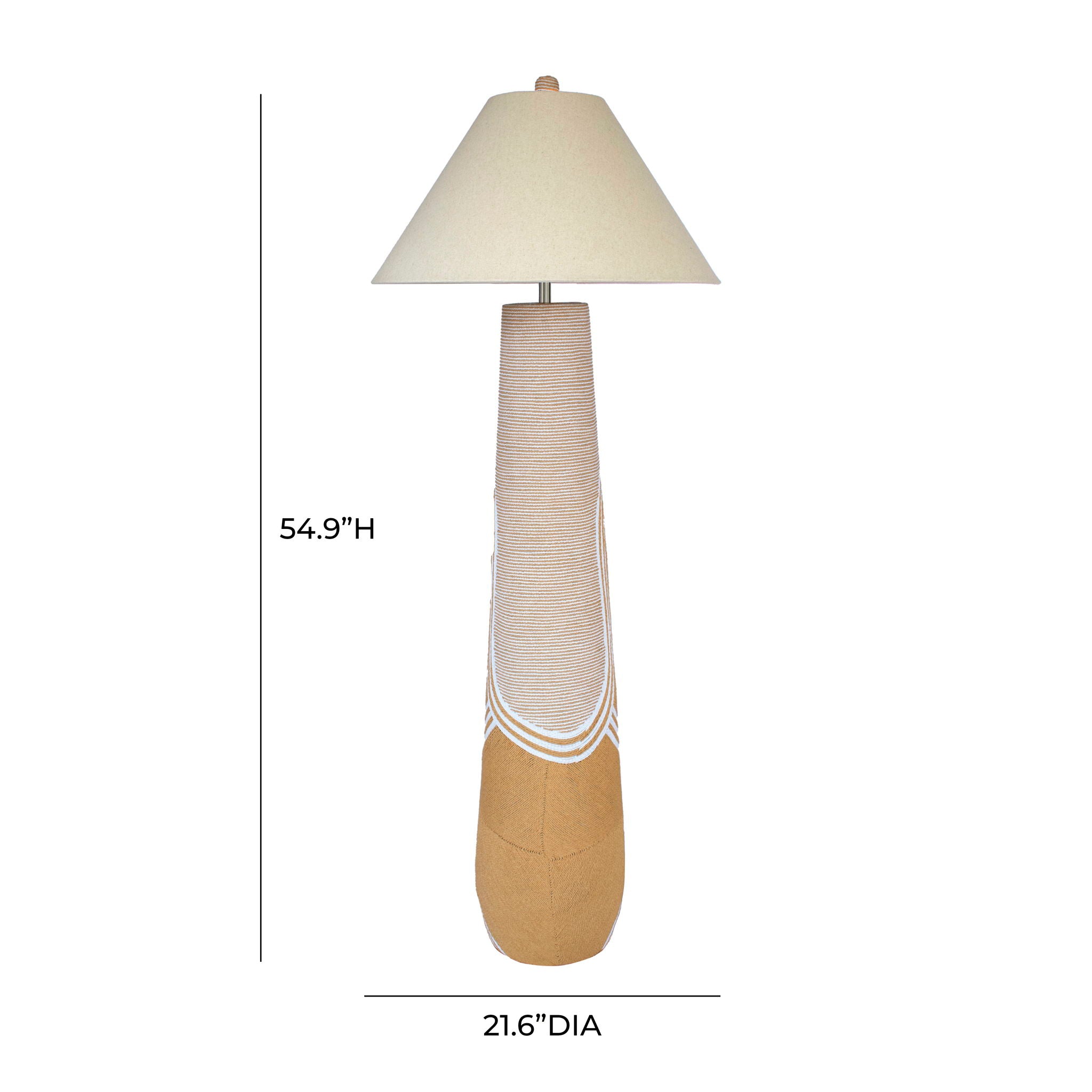 Harlee - Woven Floor Lamp - Natural
