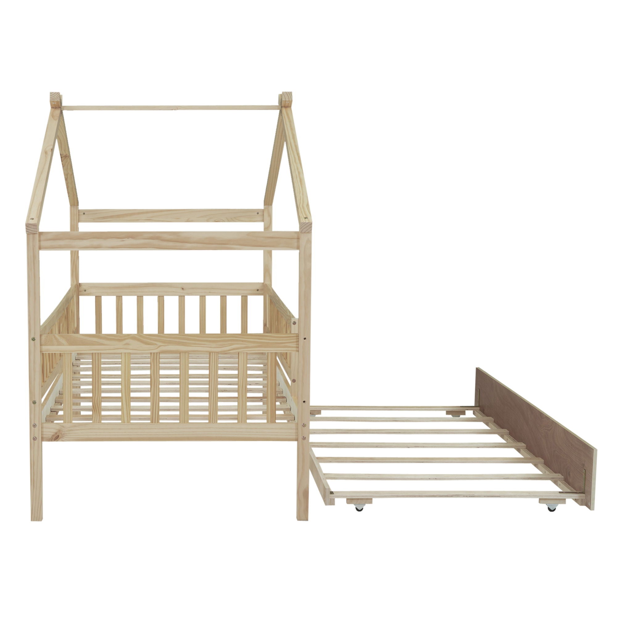 Creativity House Bed With Twin Size Trundle