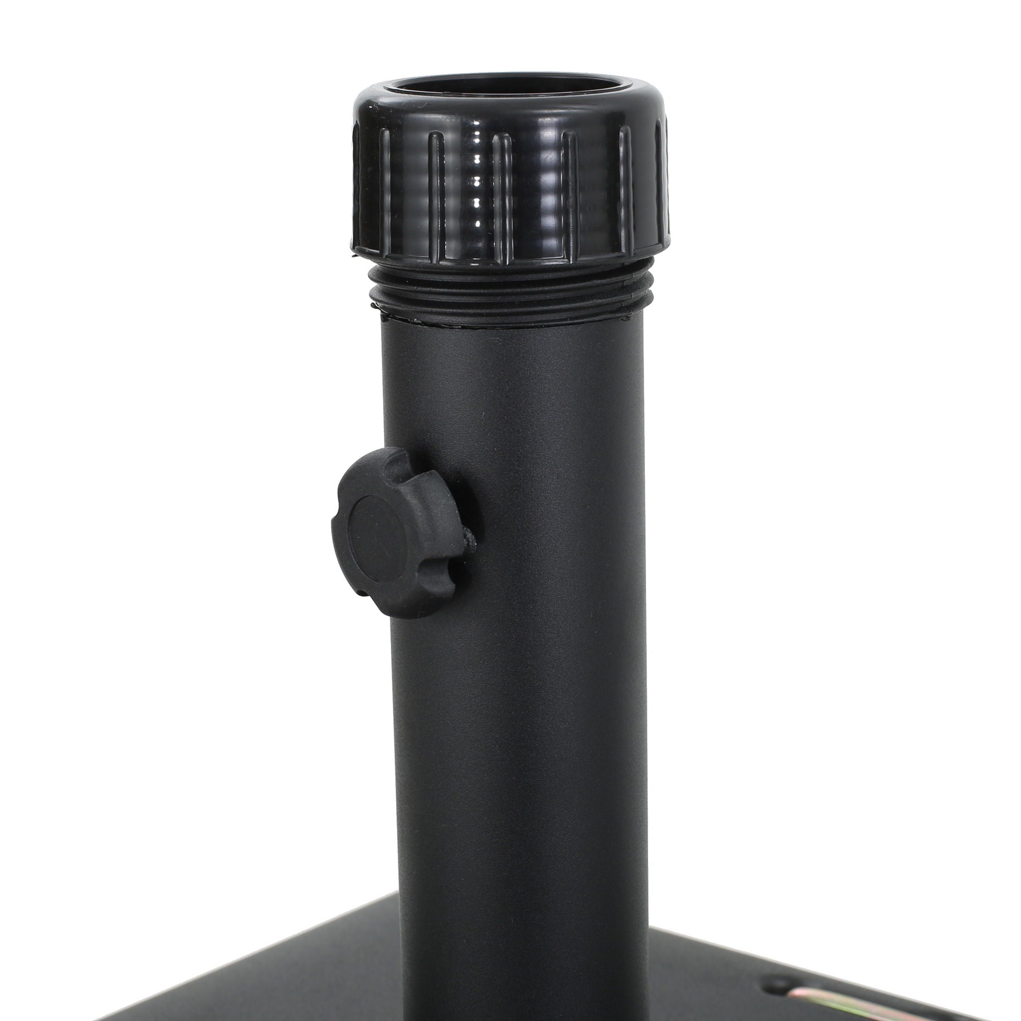 Wheelie - Stylish Square Umbrella Base With Stainless Steel Pole Handle
