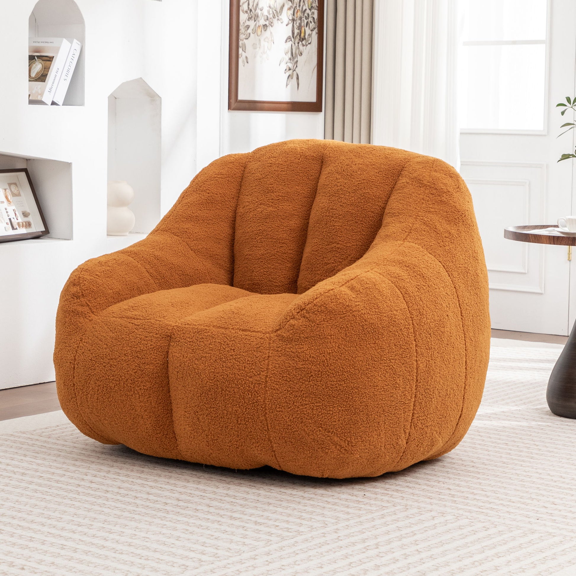 Comfy Bean Bag Chair With Memory Foam Filler, Tufted Soft - Best Buy Furniture