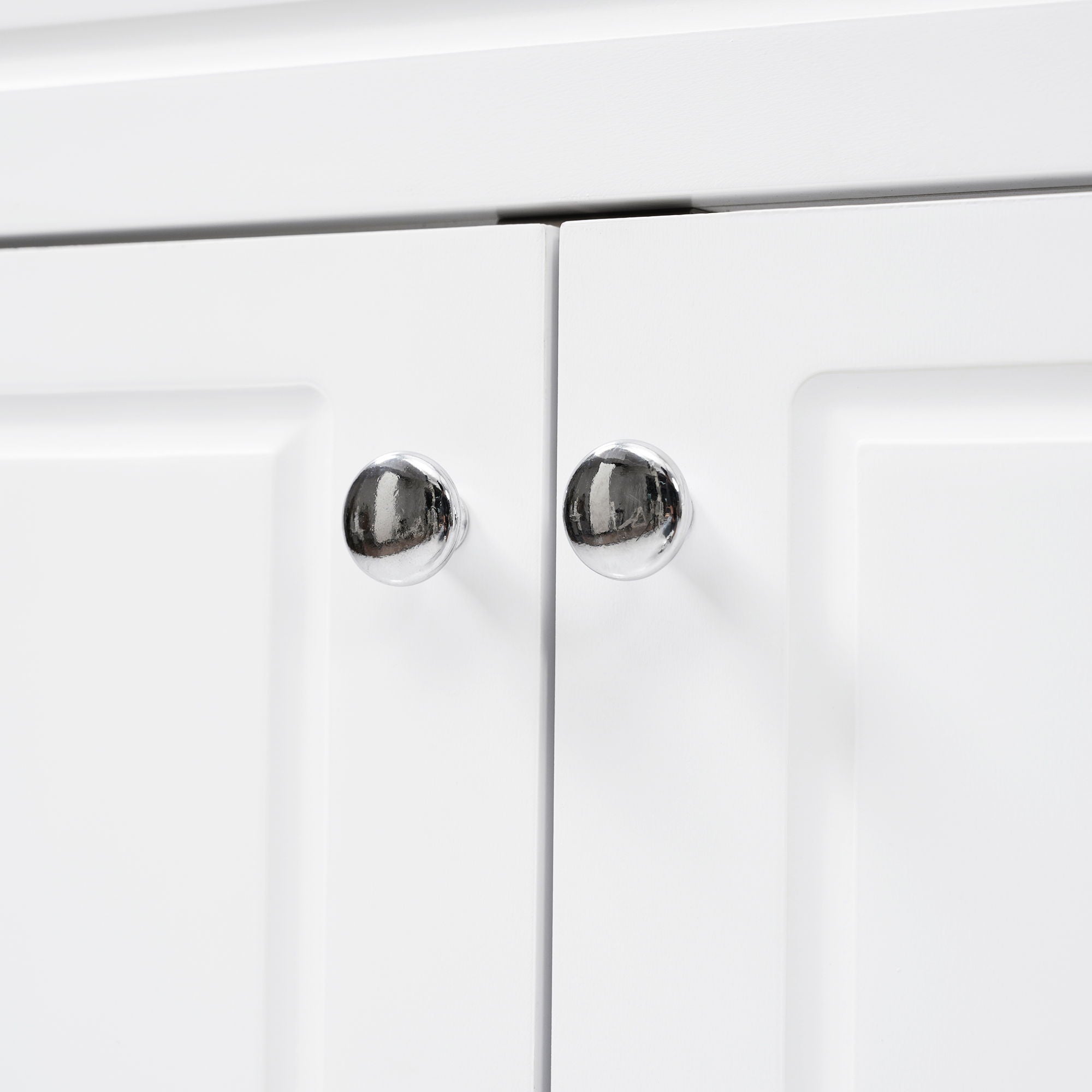 Bathroom Vanity With Sink, 6 Soft Close Drawers & Double Doors - White