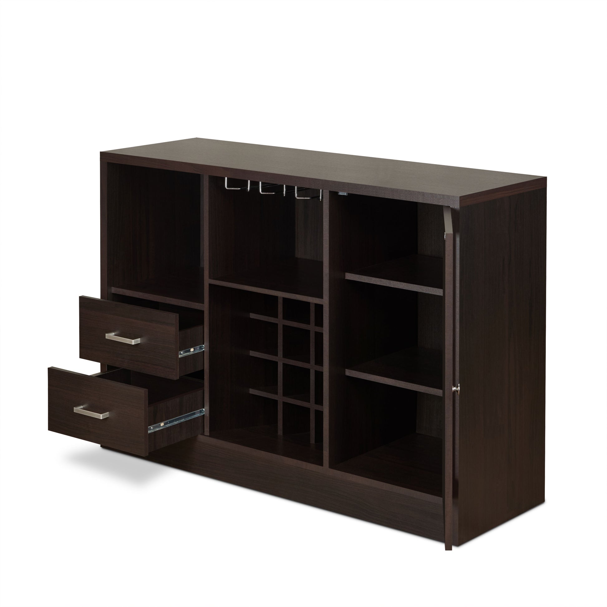 Hazen - Wine Cabinet III - Espresso - Best Buy Furniture