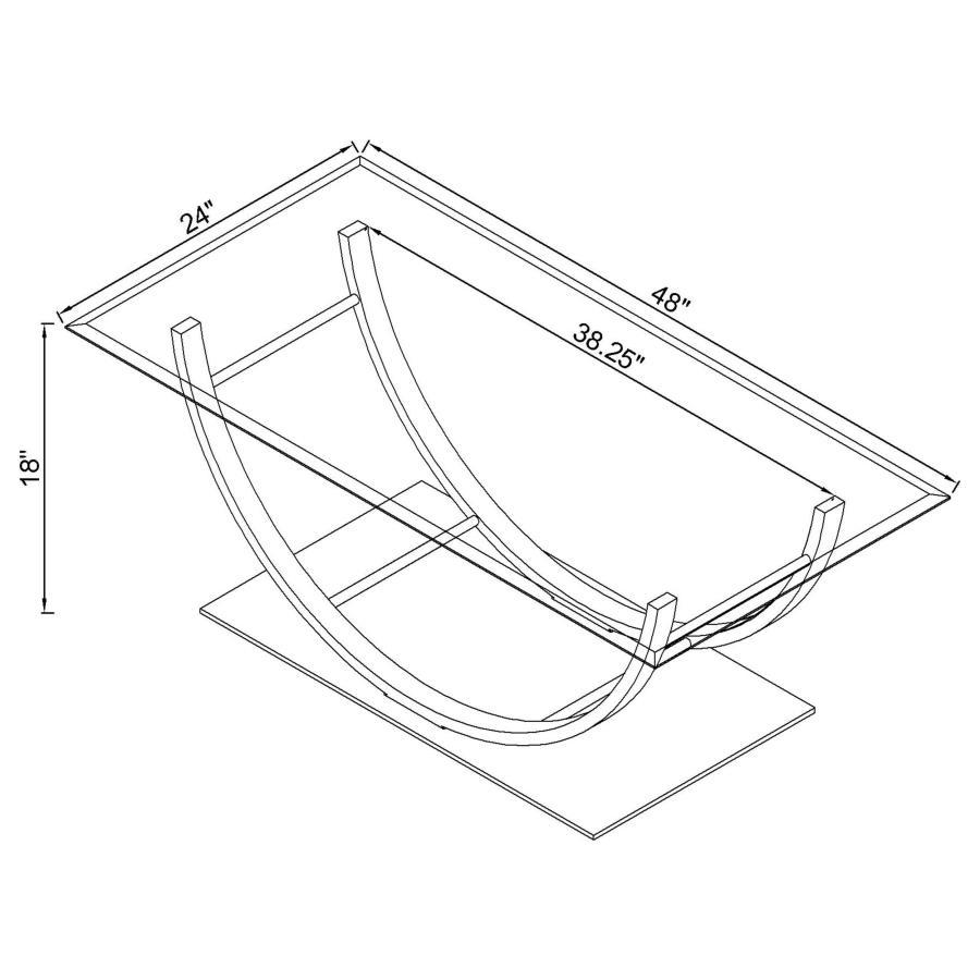 Danville - Glass Top Coffee Table Set