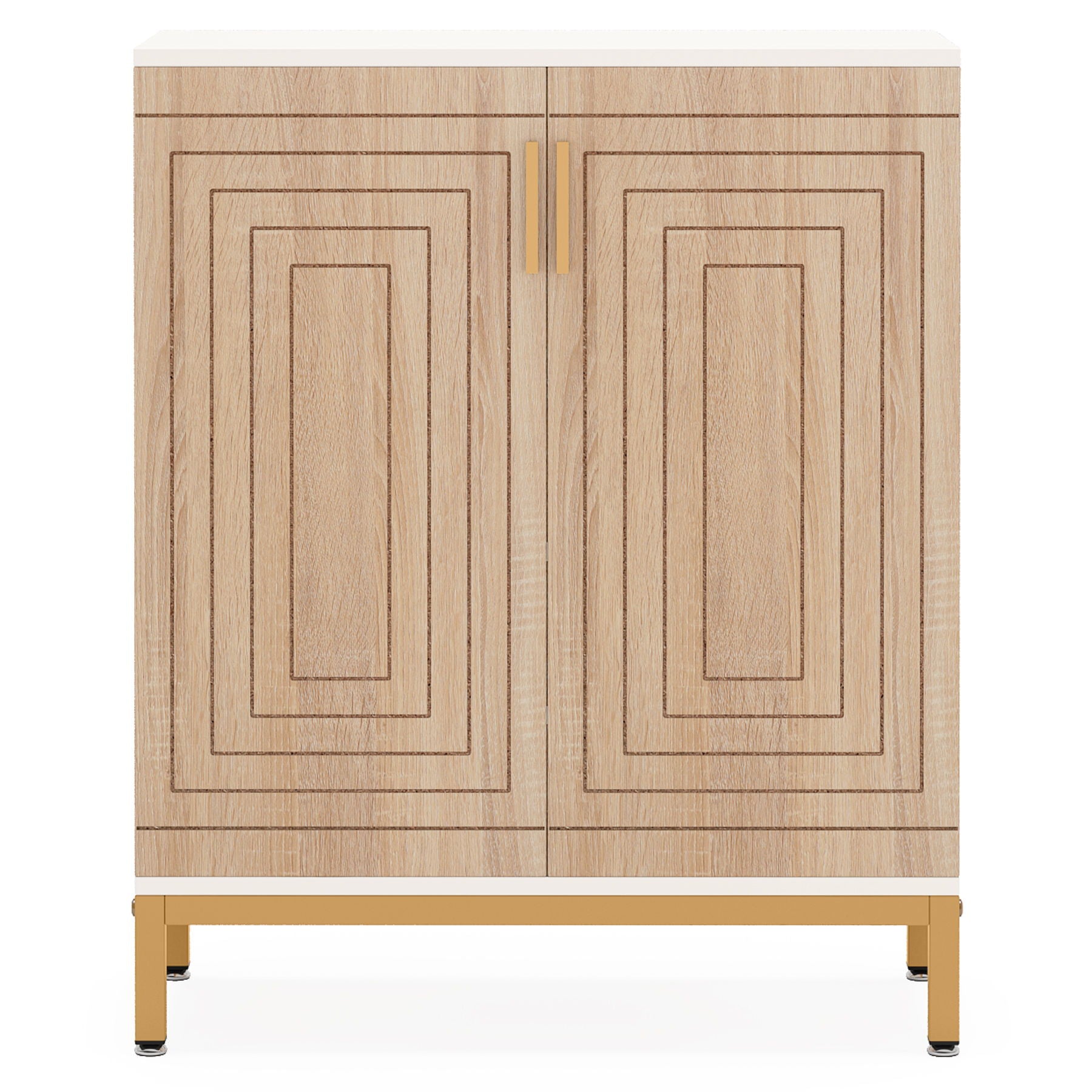 Shoe Cabinet With Doors, 5 Tiers Shoe Storage Organizer