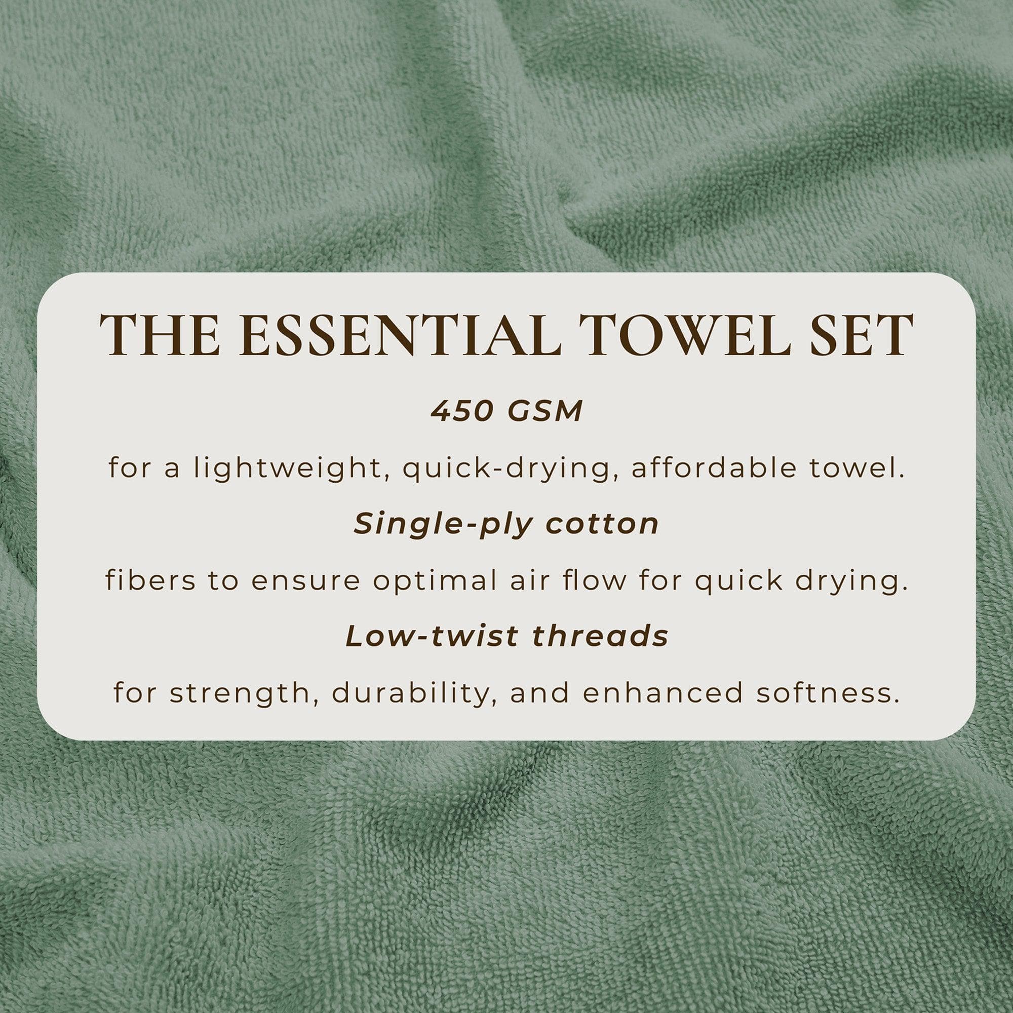 Cotton Terry Bath Towel Set - Cooper Collection - Best Buy Furniture