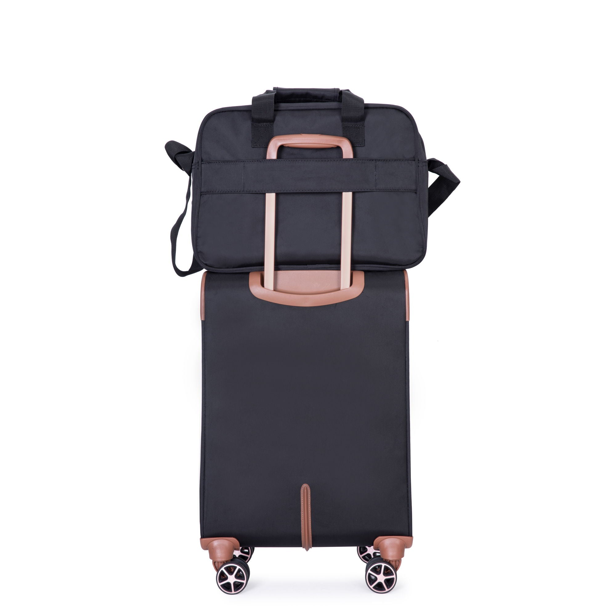 4 Piece Set, Softshell Suitcase Spinner Wheels Terylene Luggage Sets