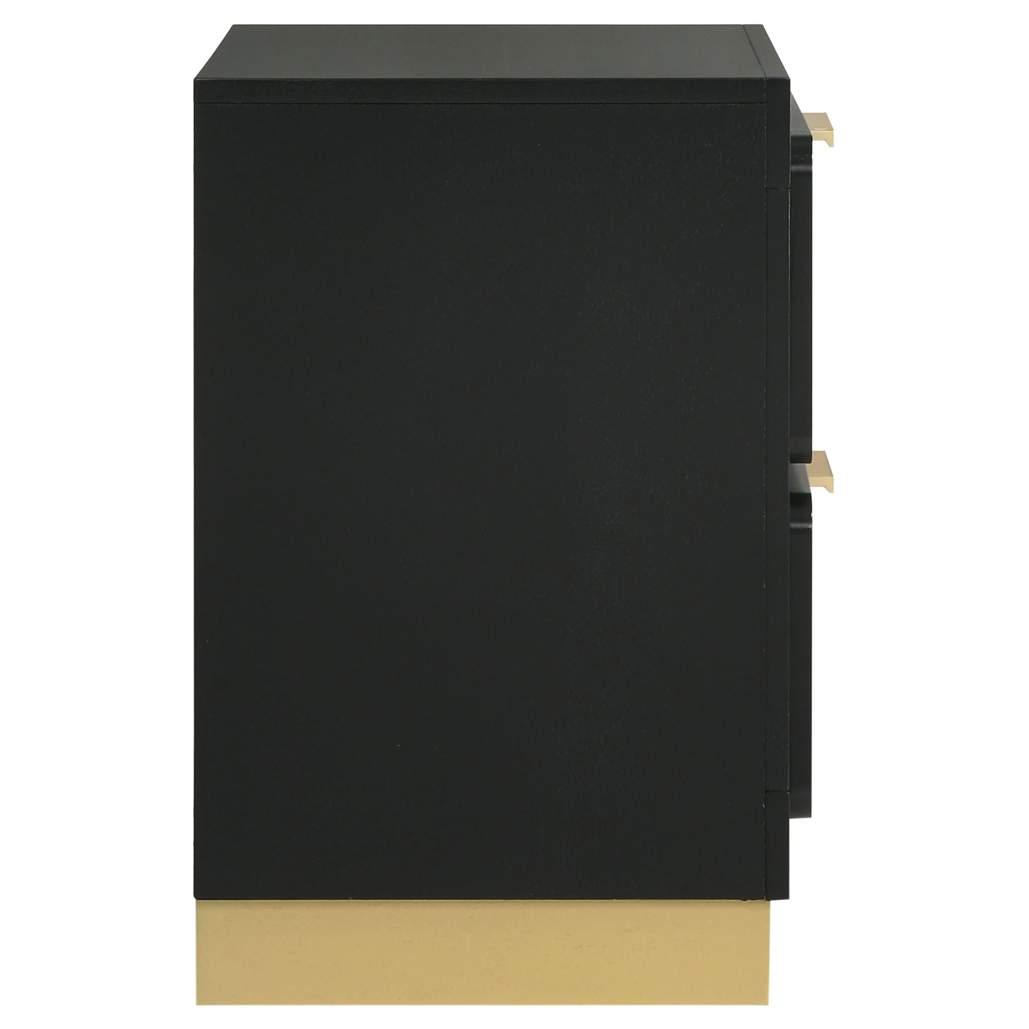 Modern Luxury Nightstand With 2 Drawer Storage