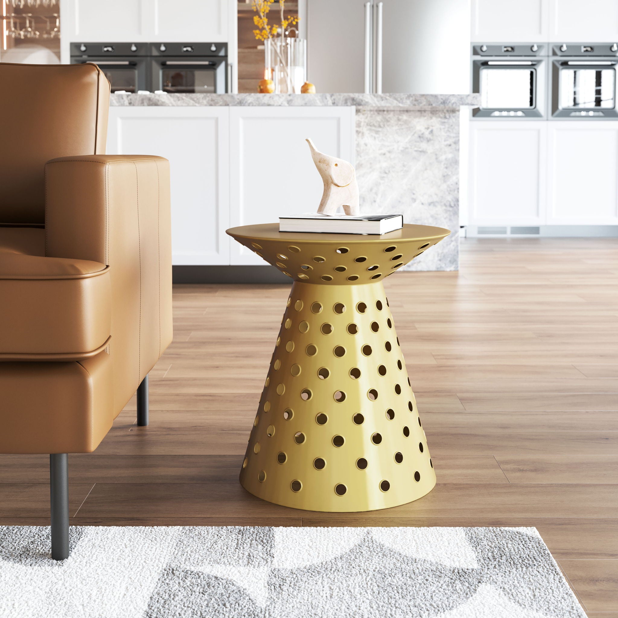 Proton - Side Table - Gold