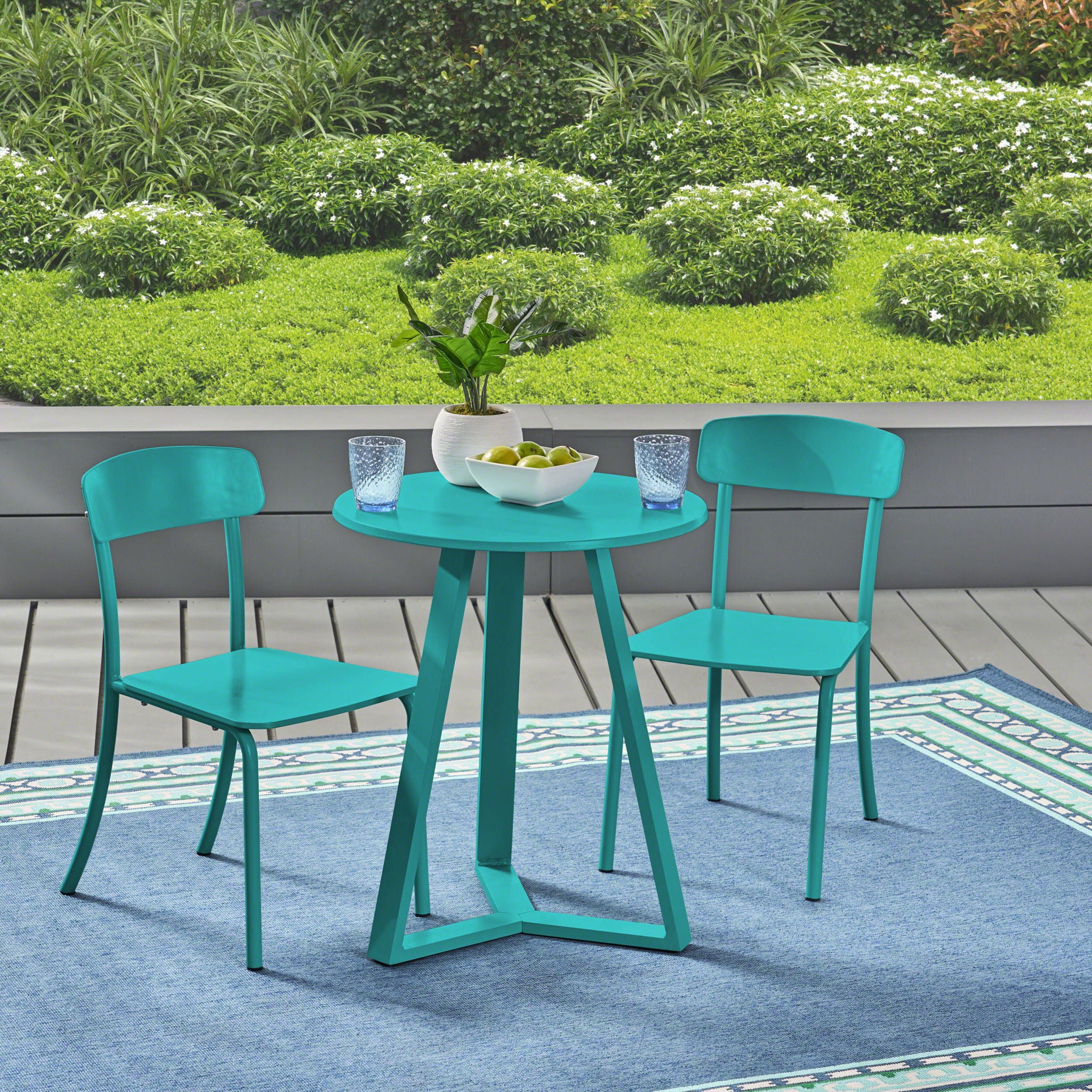 Samos - Bistro Set - Teal