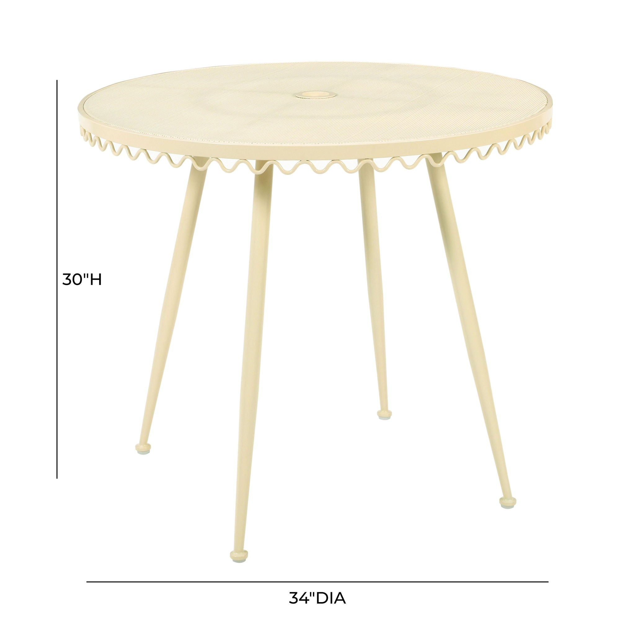 Erica - Wrought Iron Outdoor Cafe Table