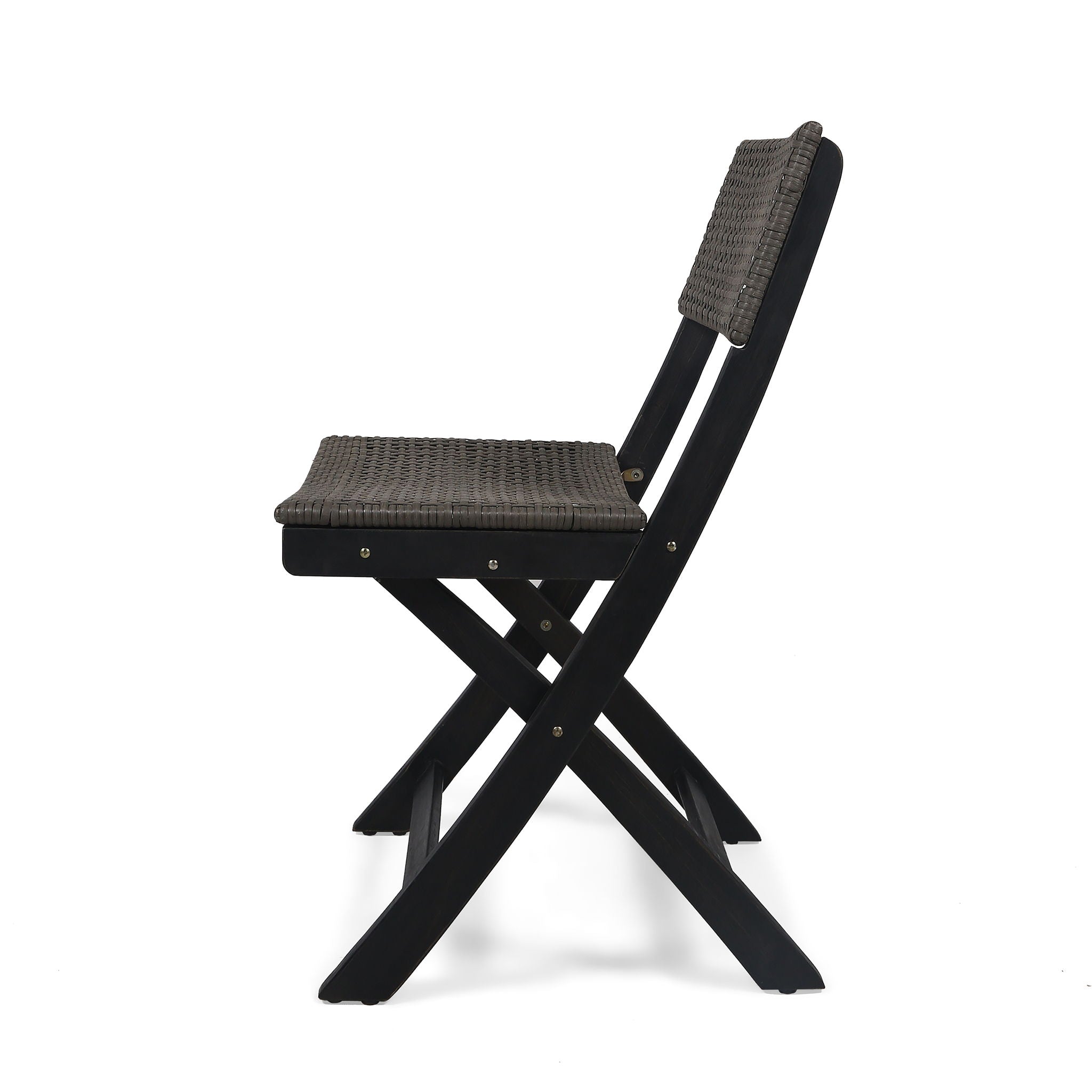 Bistro Foldable Chair With Wicker Backrest - Best Buy Furniture