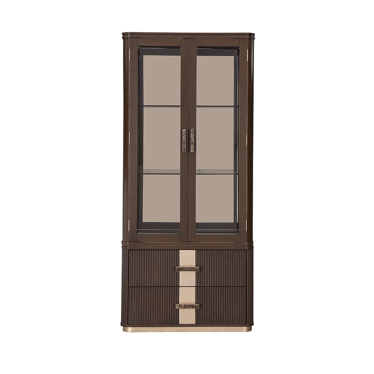 West Kensington - Display Cabinet - Medium Espresso - Best Buy Furniture