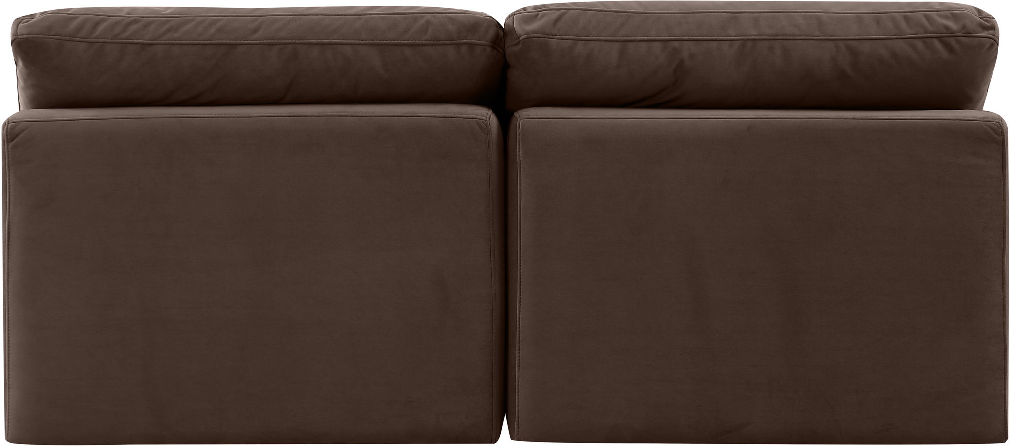 Indulge - Velvet 2 Seat Modular Armless Sofa