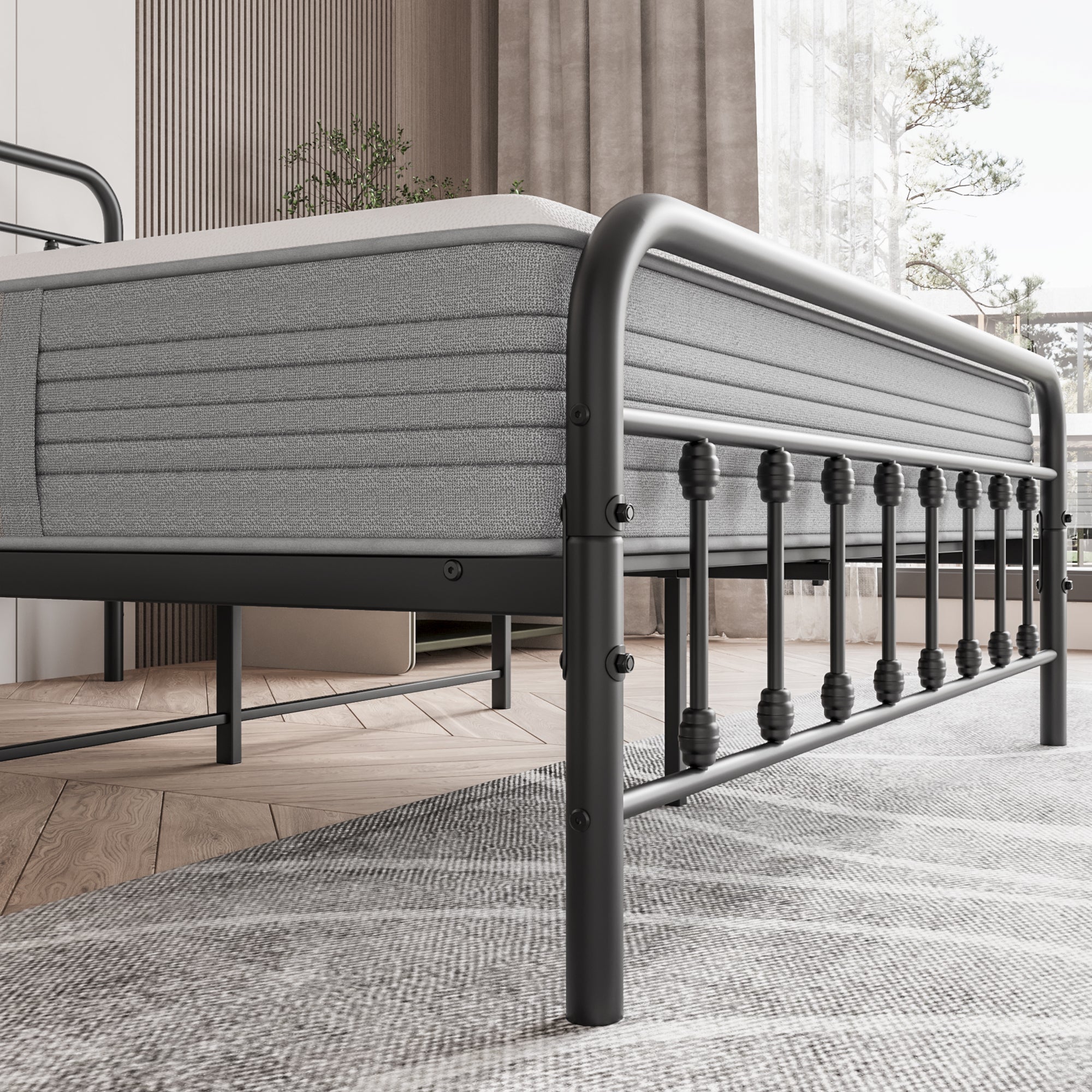 Tara Victorian-Style Steel Bed Frame