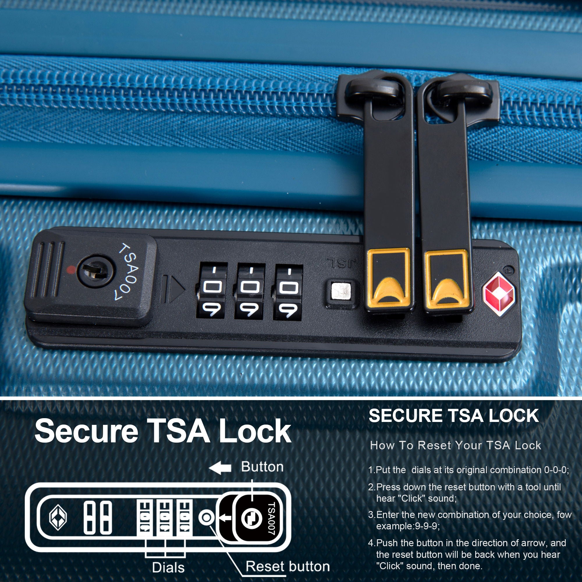 Carry On Luggage Suitcase With Tsa Approved With Wheels