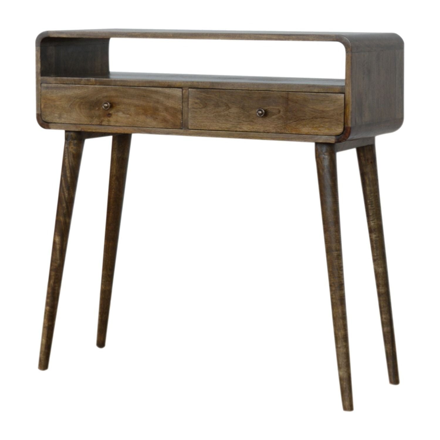 Solid Wood Curved Console Table