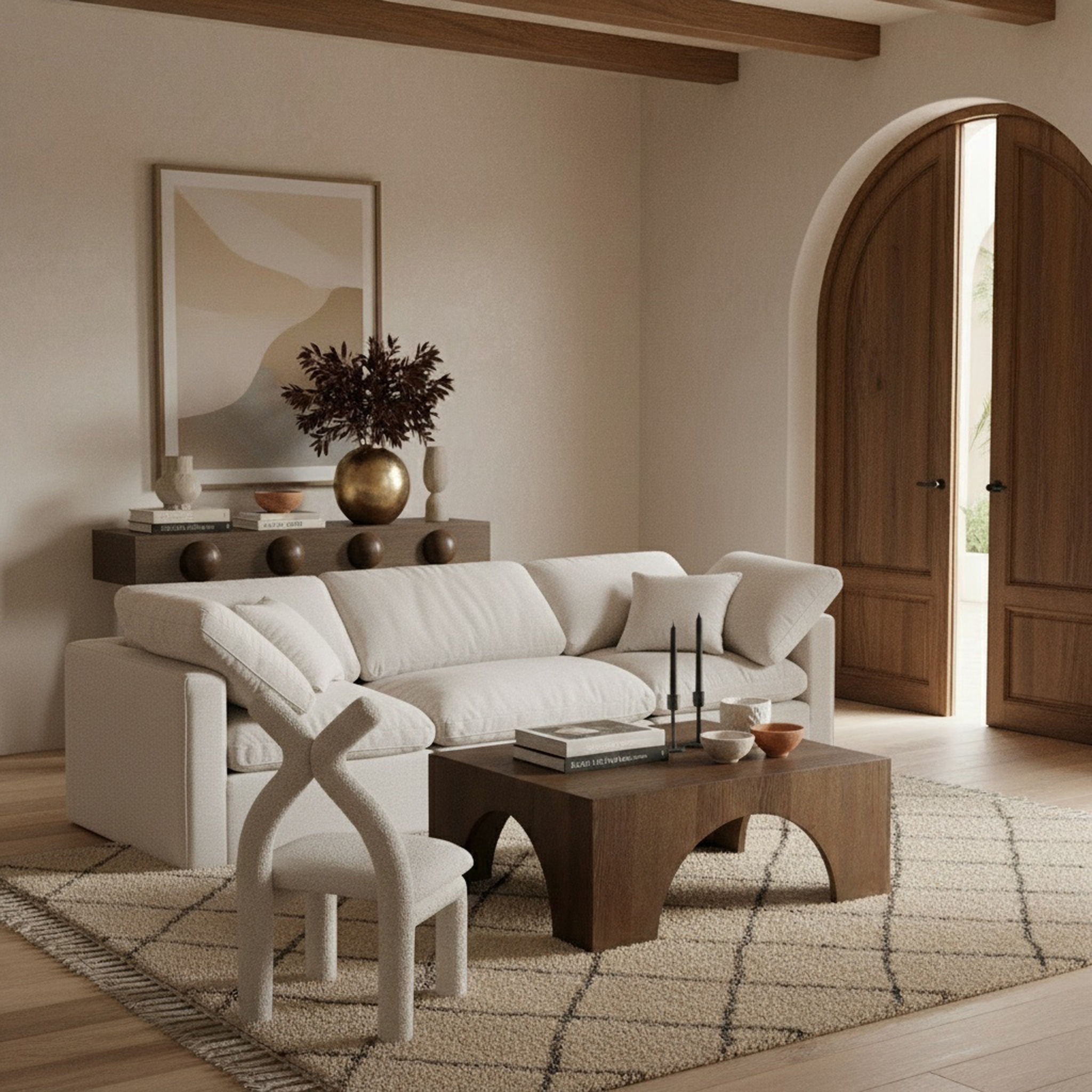 Indulge - Linen 3 Seat Modular Sofa