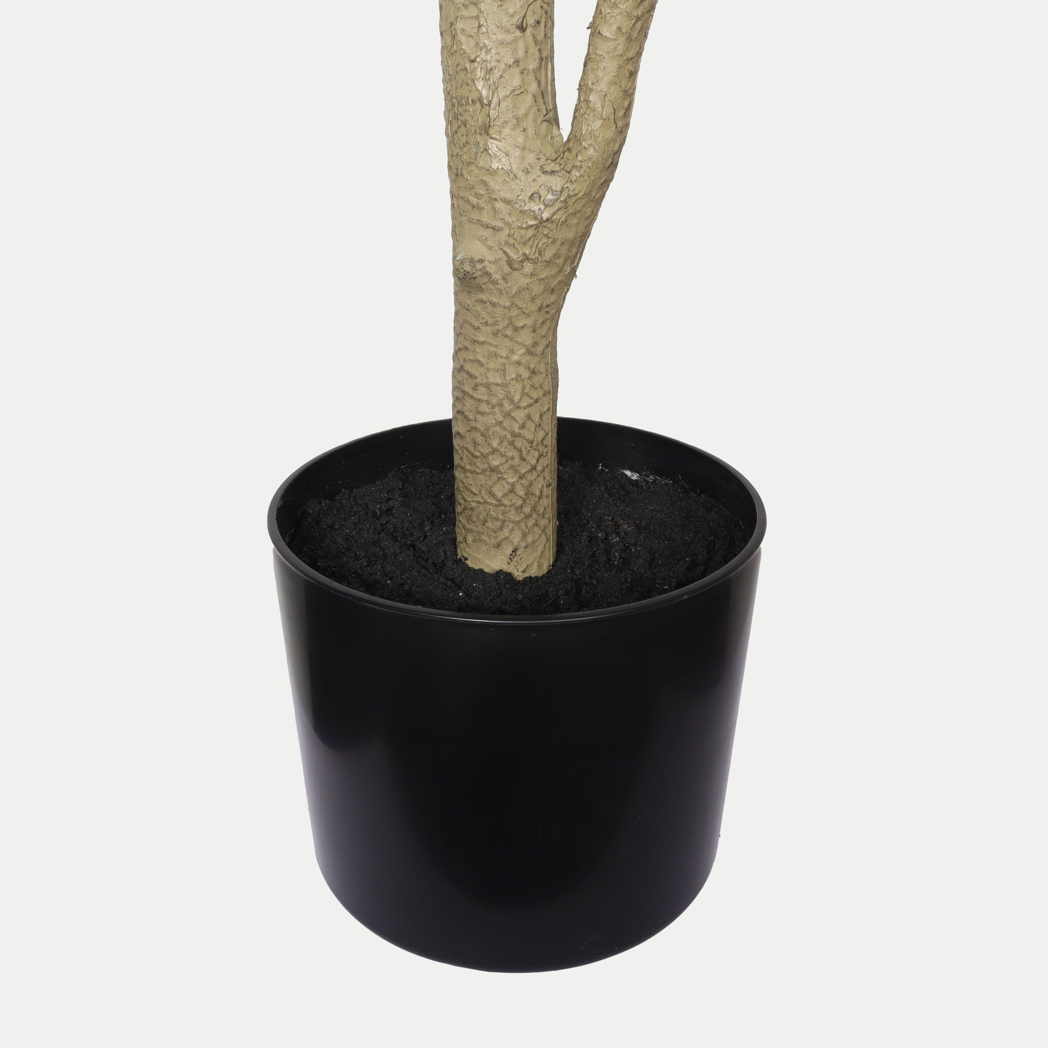 6Ft Real Touch Fake Fiddle Leaf Fig Tree In Pot, Indoor Decor For Home - Green Leaves