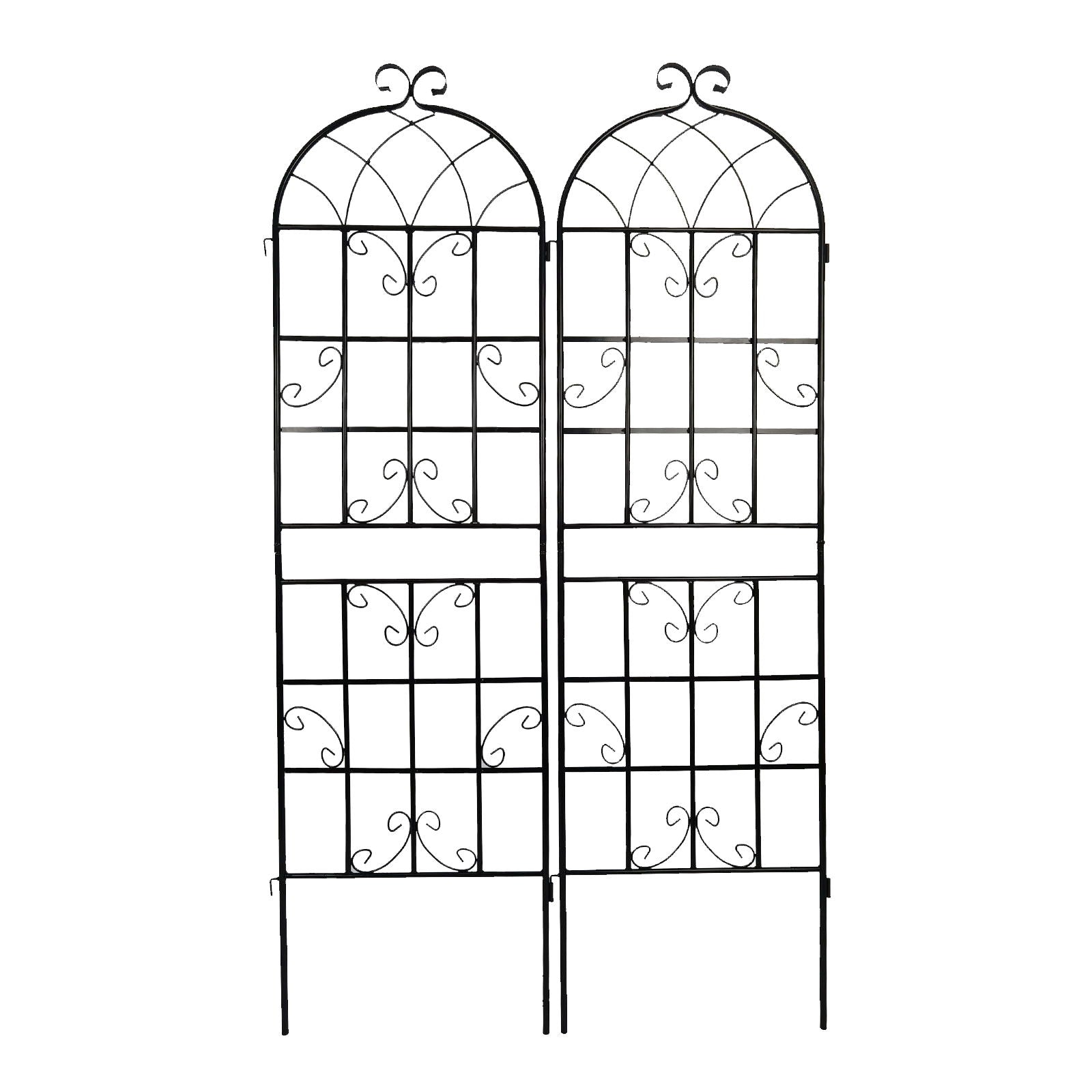 Metal Garden Rustproof Trellis For Climbing Plants Outdoor Flower Support