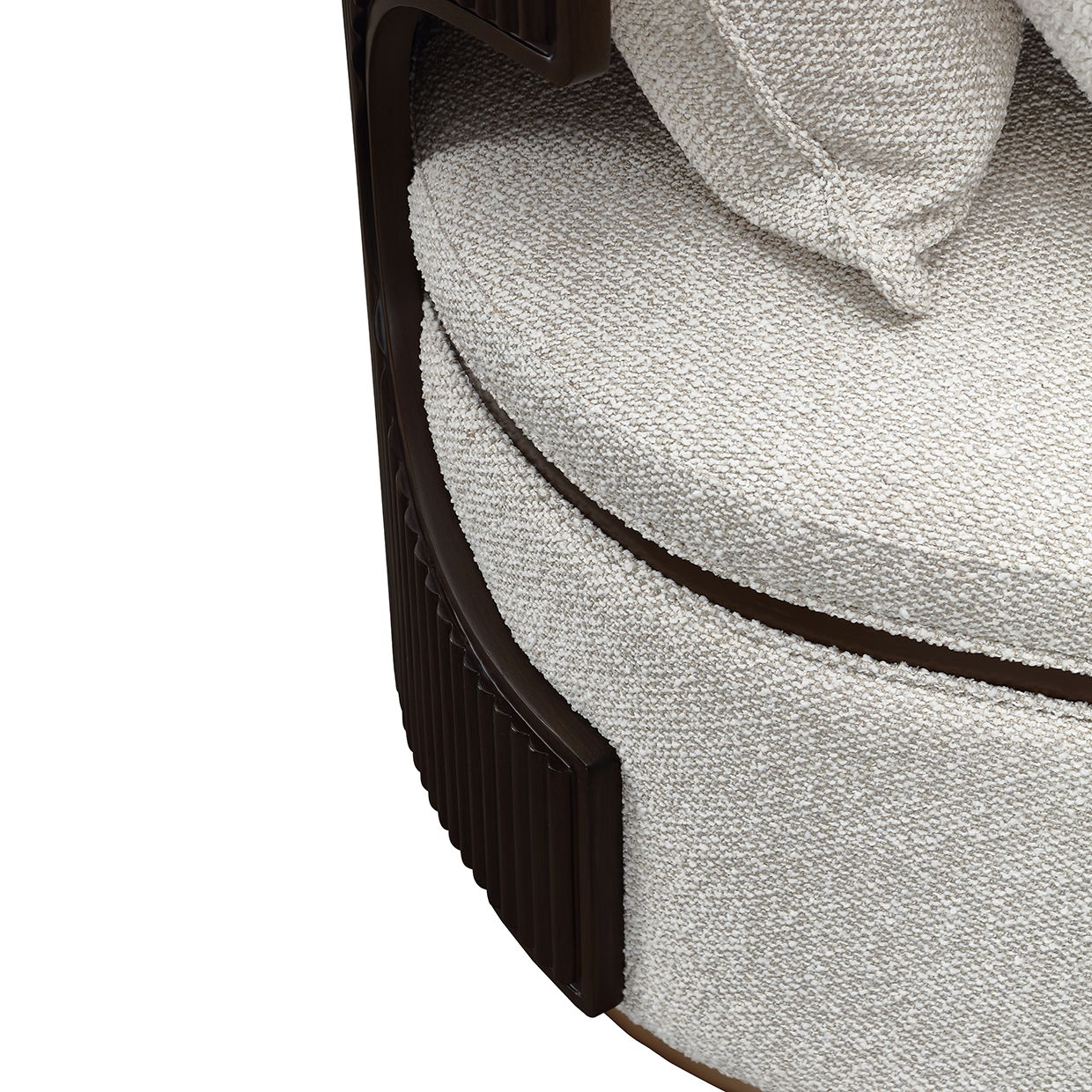 West Kensington - Chaise - Buff / Medium Espresso