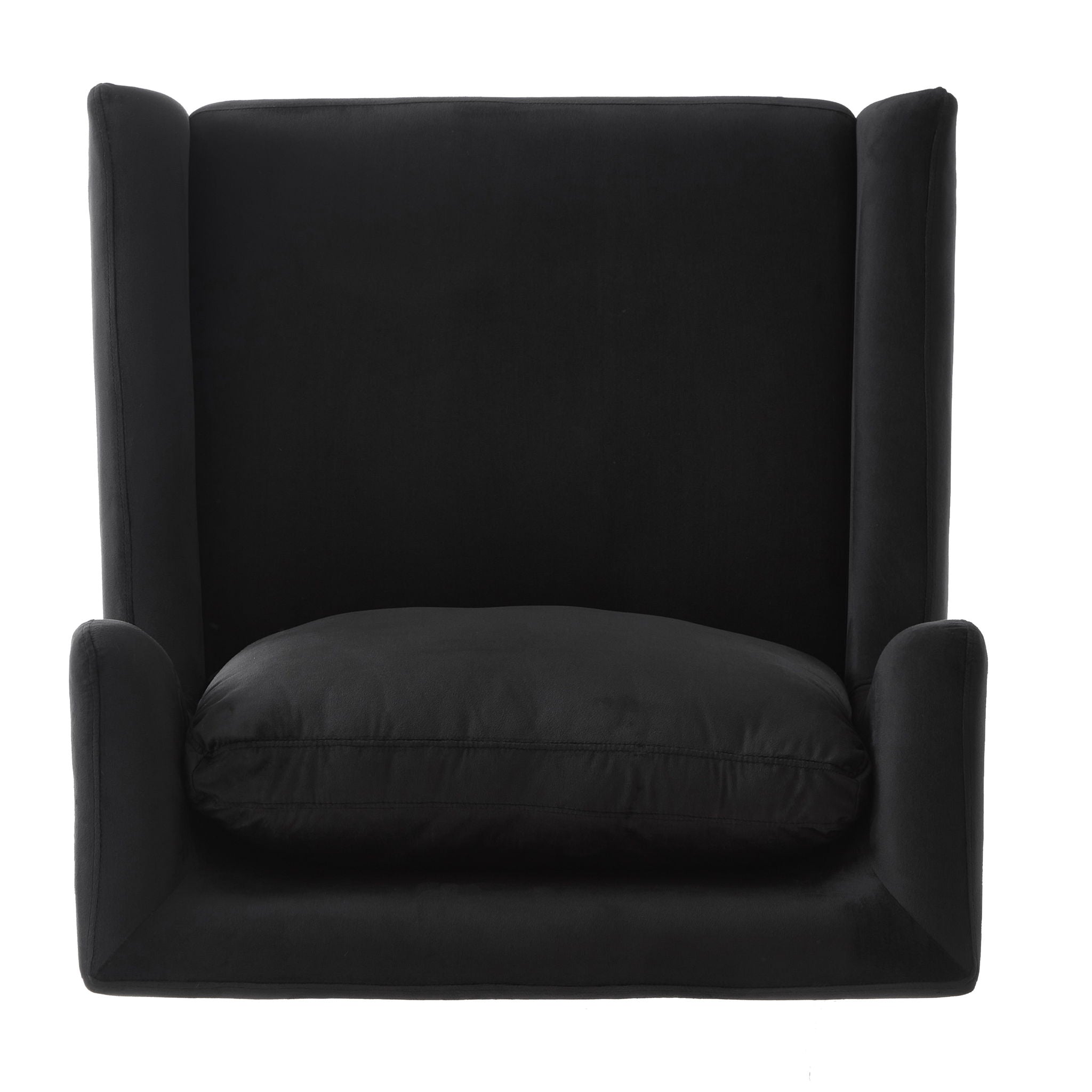 Elegant Curved Armrest Accent Armchair