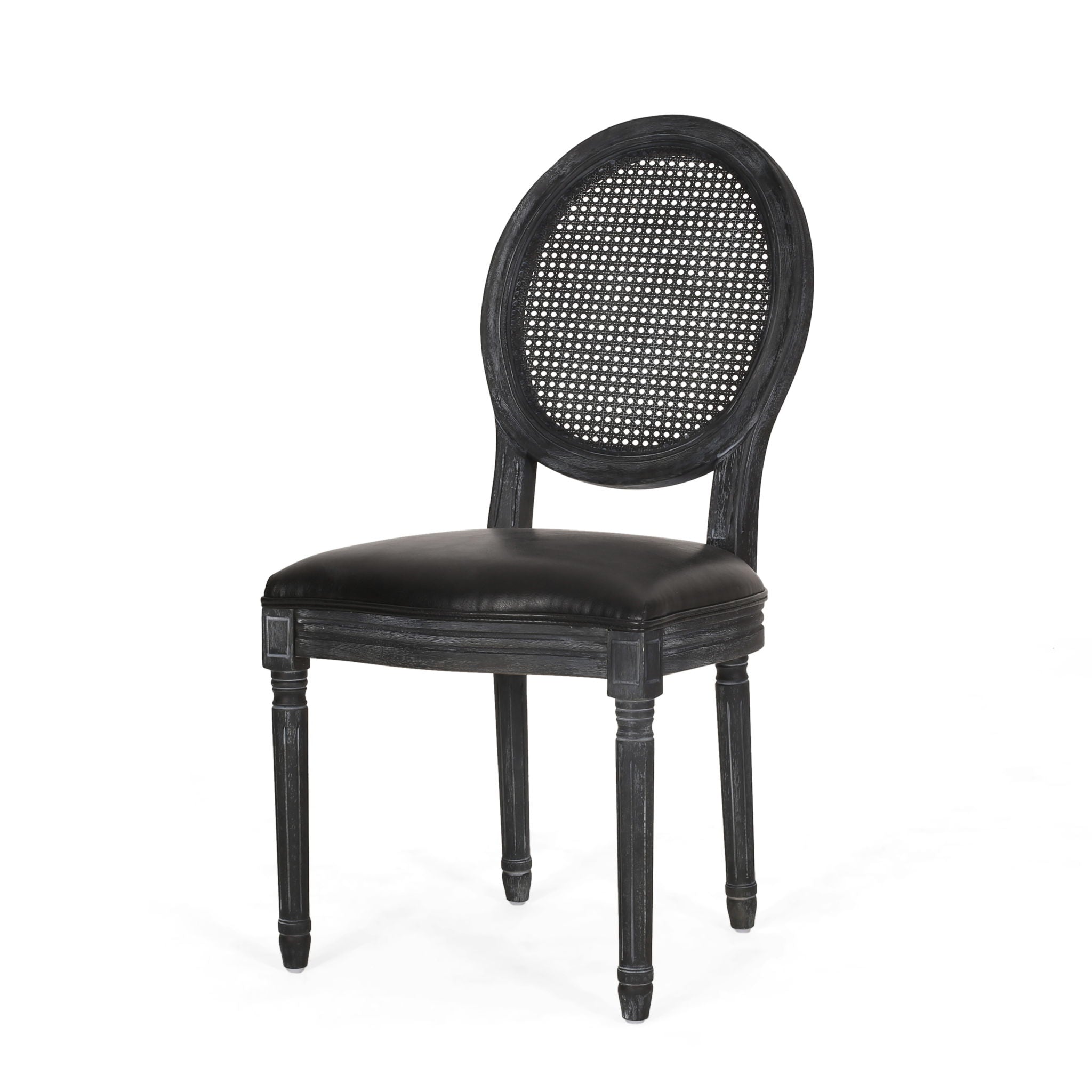 French Country Dining Chair With Cane Backrest (Set of 2) - Best Buy Furniture