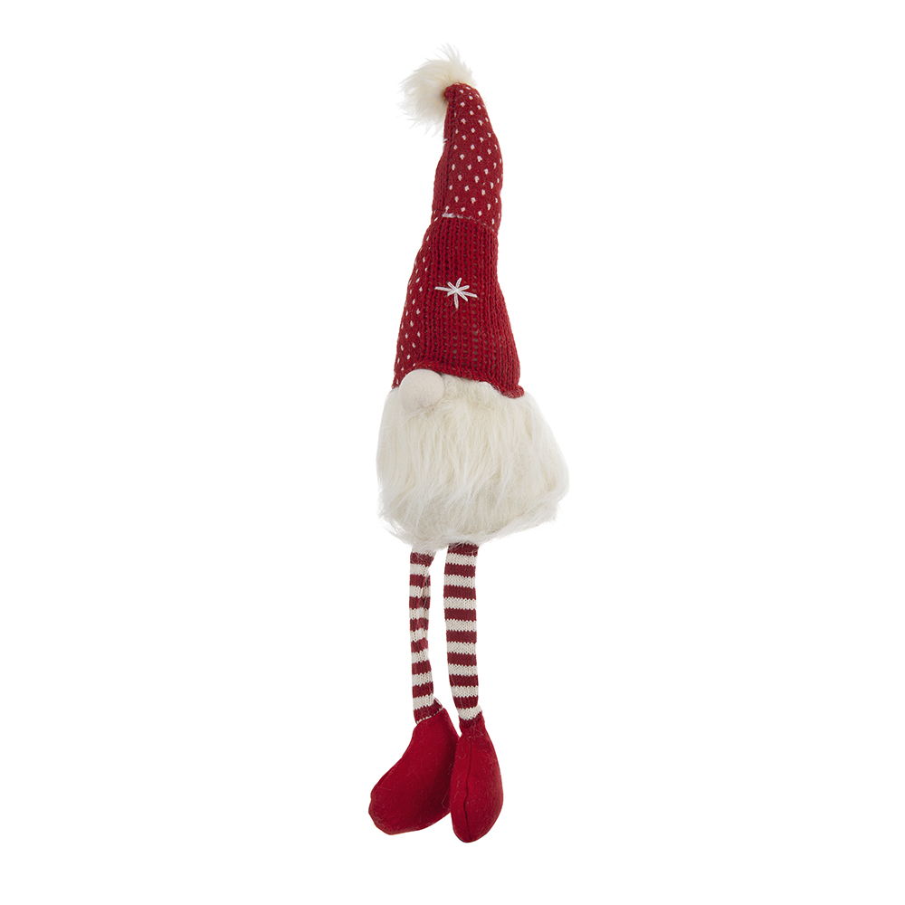 Christmas Gnomes Decorations, Christmas Table Home Ornaments For Holiday Party Gifts (Set of 2) - White / Red