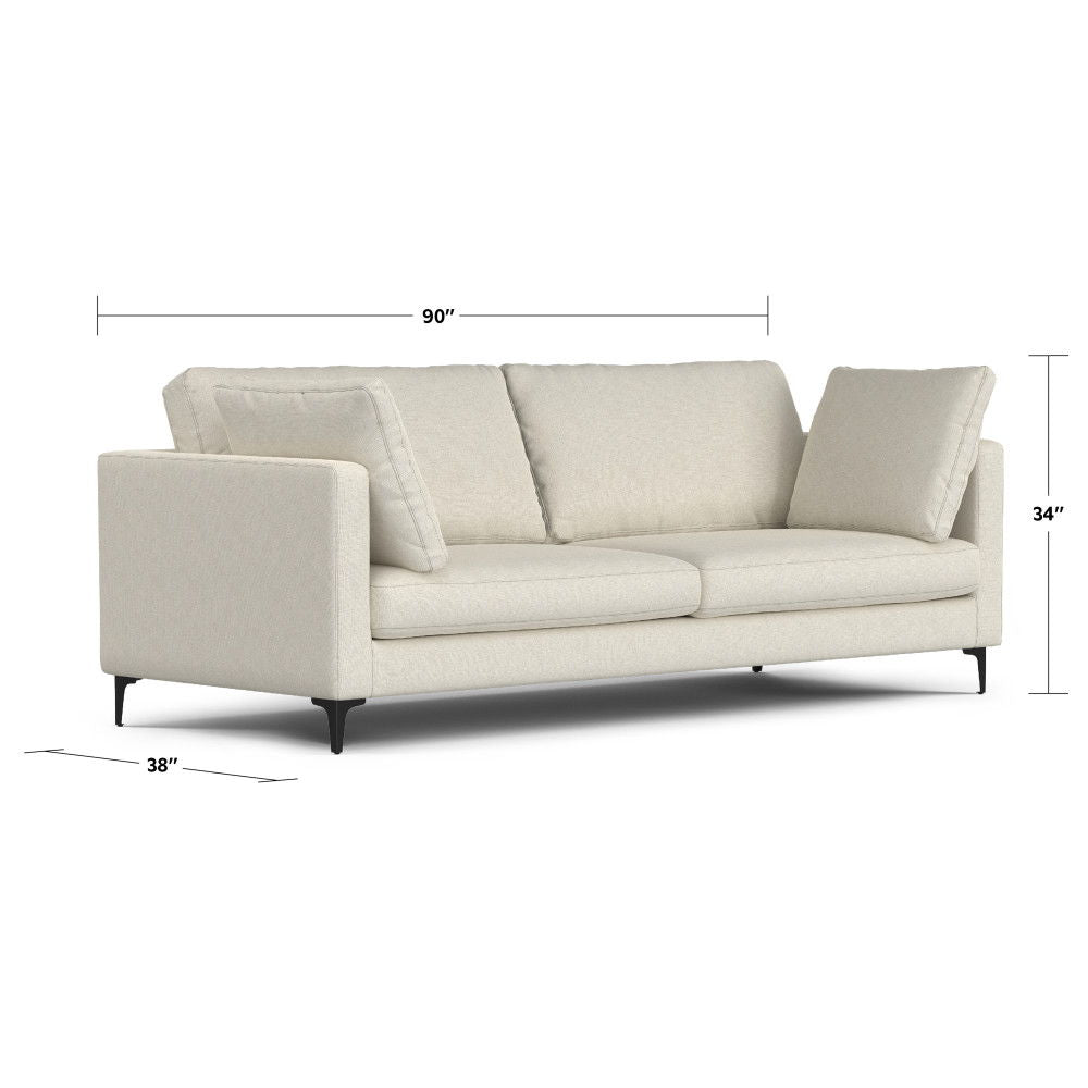 Ava - Mid Century Sofa, Upholstered