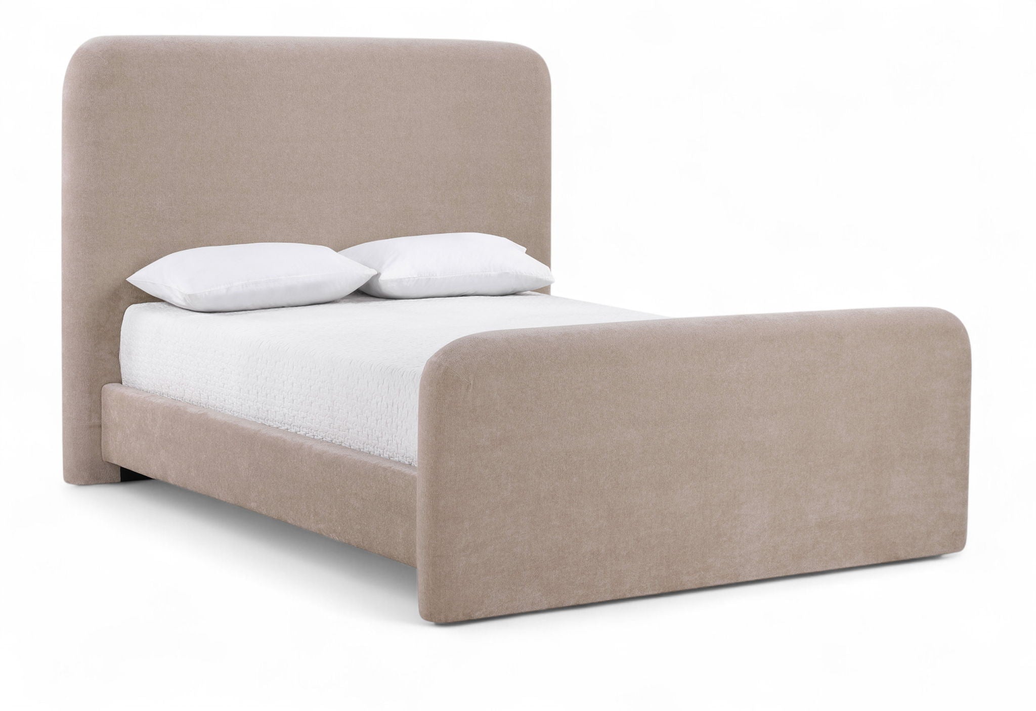 Fira - Chenille Fabric Upholstered Bed