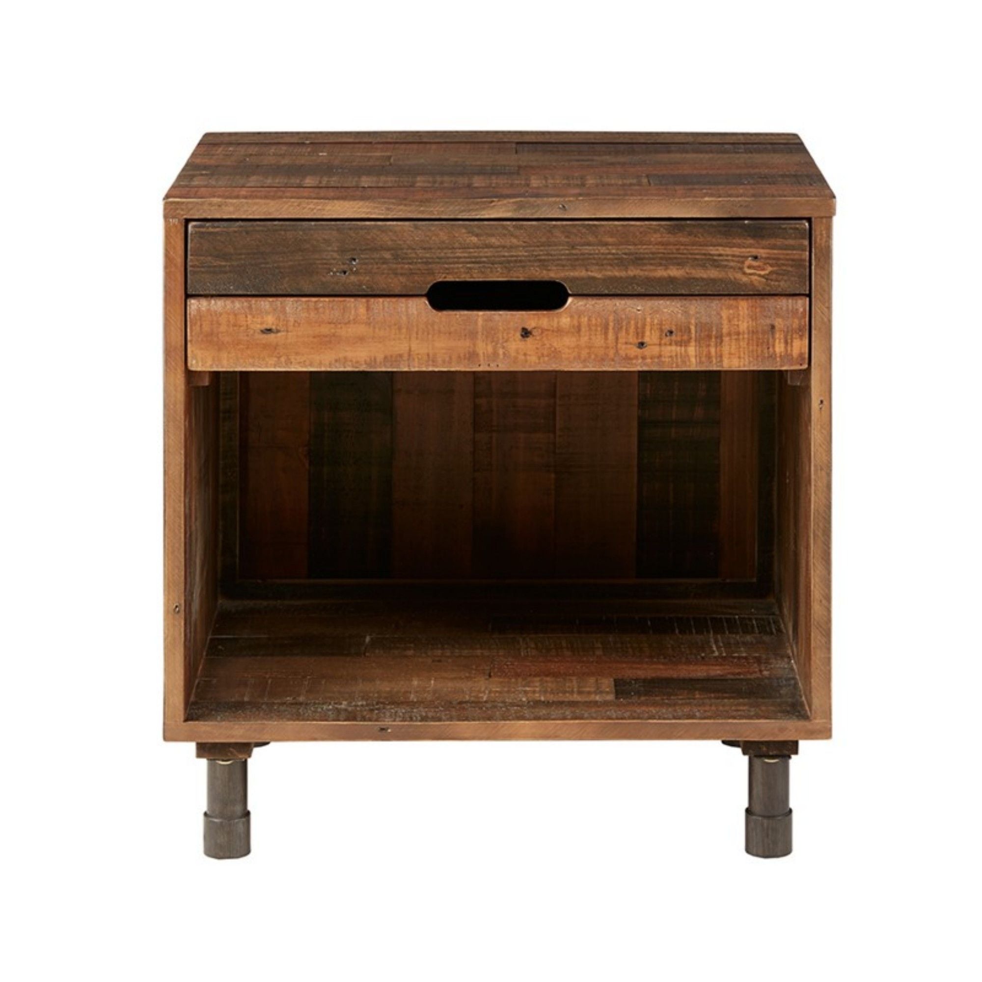 Renu - Nightstand With Drawer - Light Brown Multi