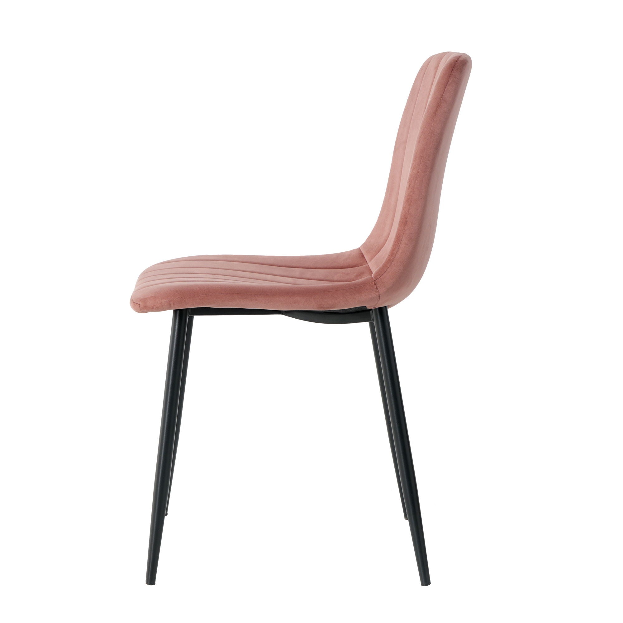 Dining Chair, Modern Kitchen Dining Chair With Cushion Back, Upholstered Side Chair With Coated Metal Legs, Family Kitchen Dining Room And Living Room